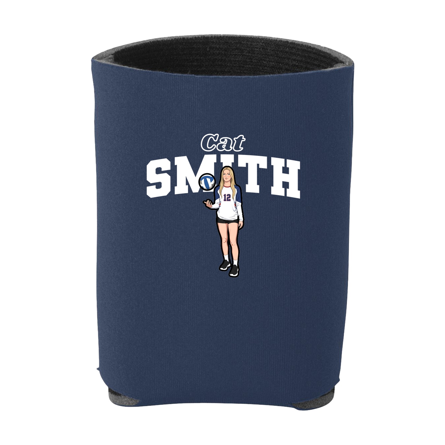 Can Holder — Name Arch in Navy