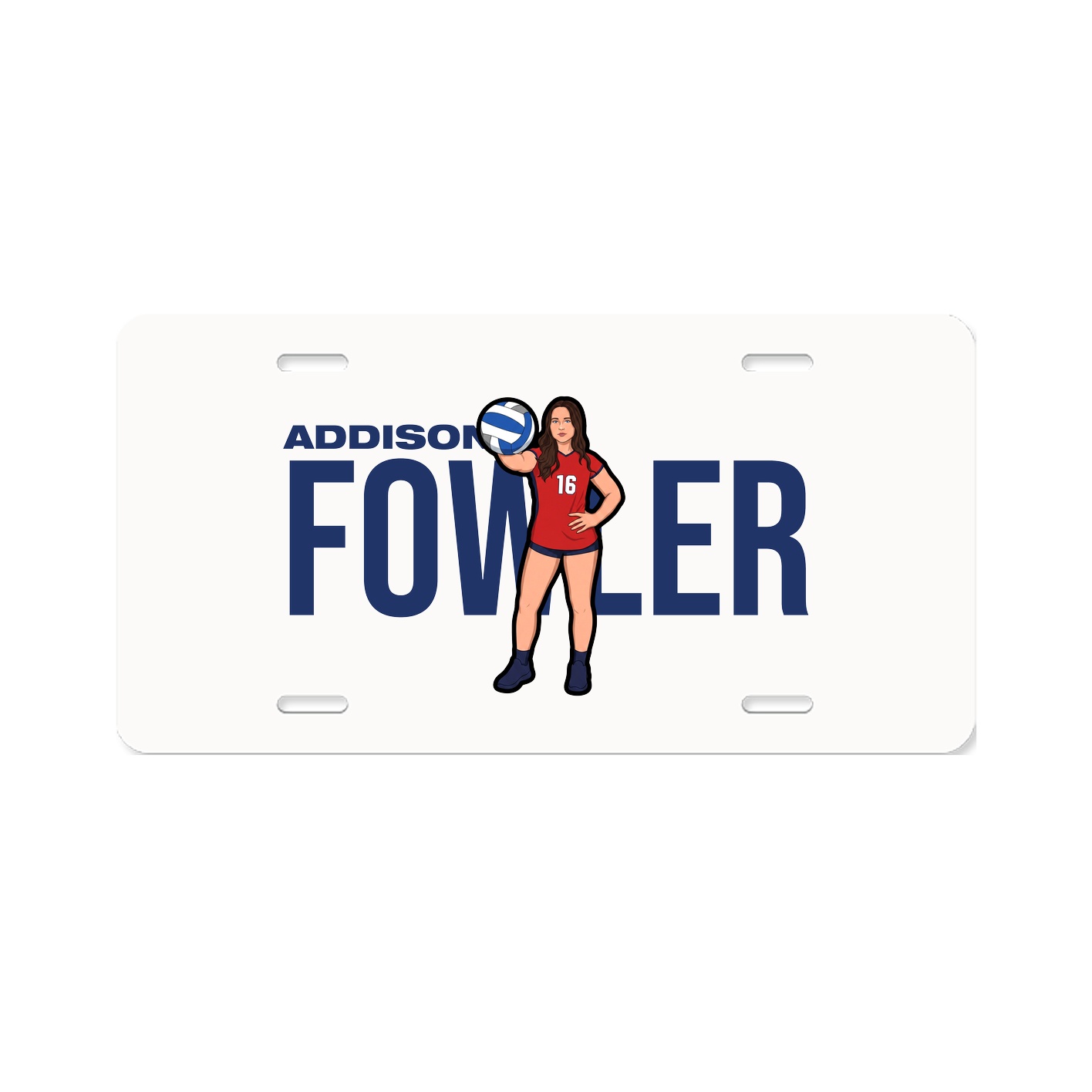 License Plate — Player Name in Classic