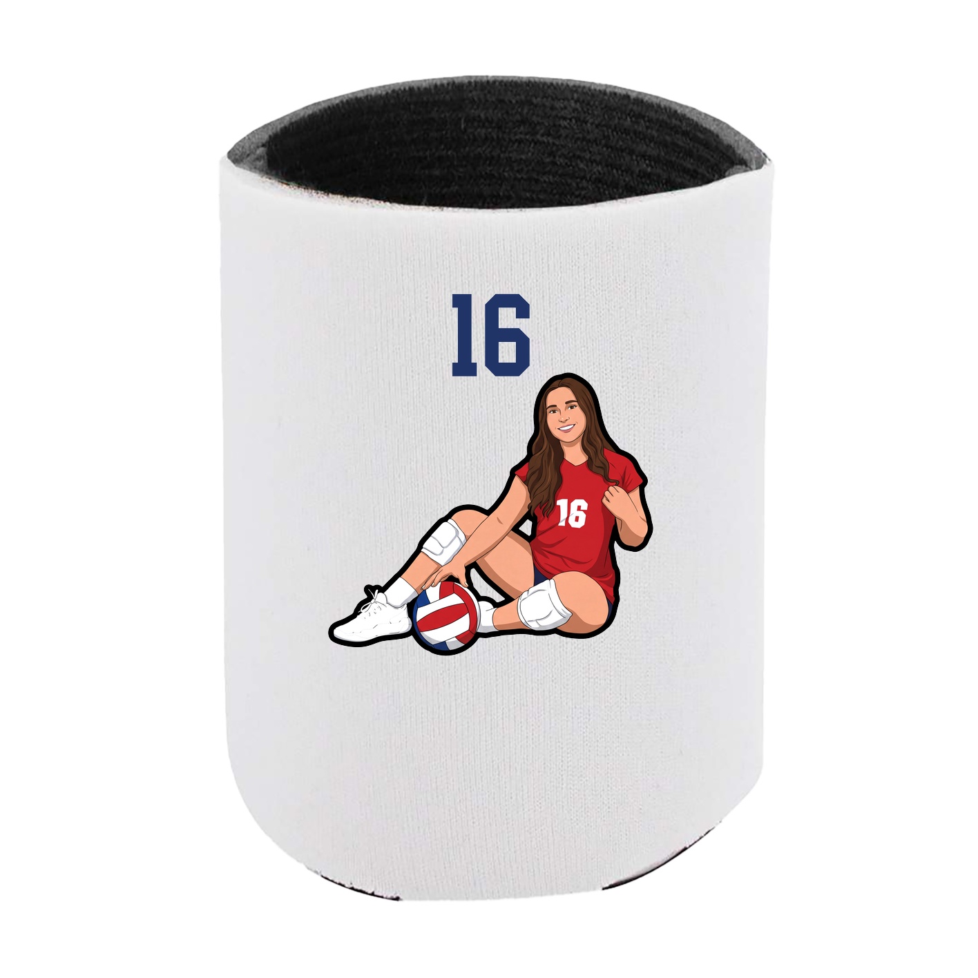 Can Holder — Number Top in White