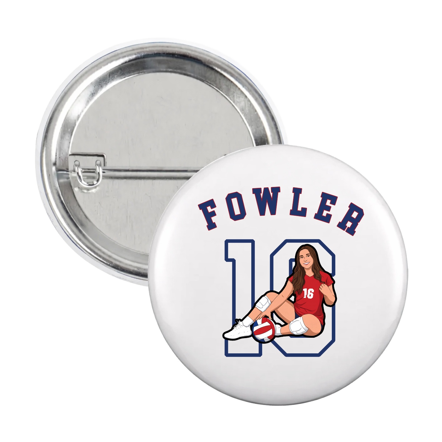 Game Day Button — Shirsey Arch in White