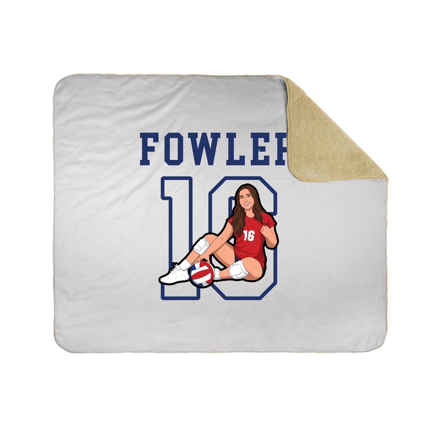 Throw Blanket — Shirsey in White
