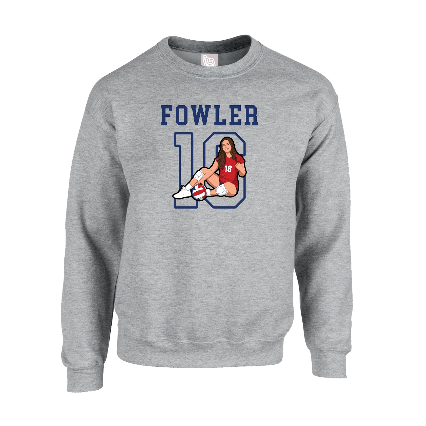 Fleece Crew — Shirsey in Grey