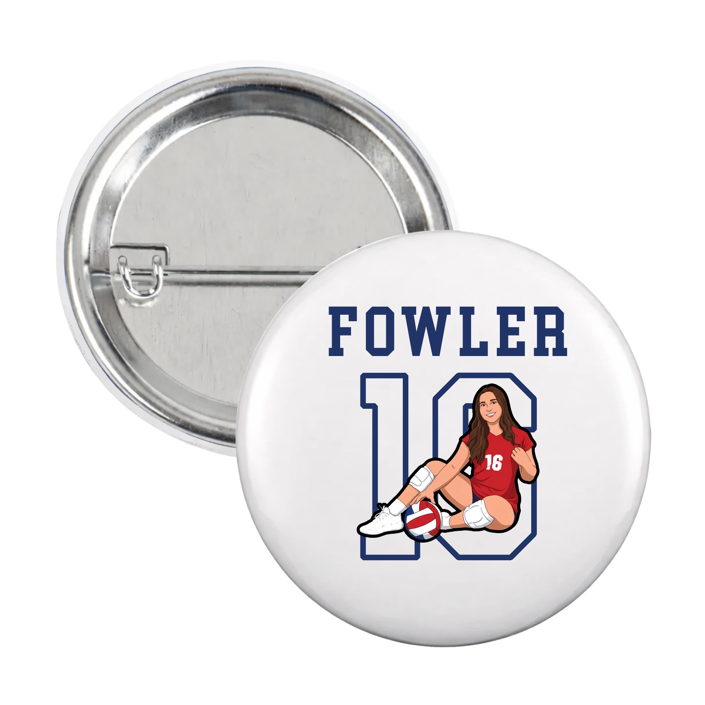 Game Day Button — Shirsey in White