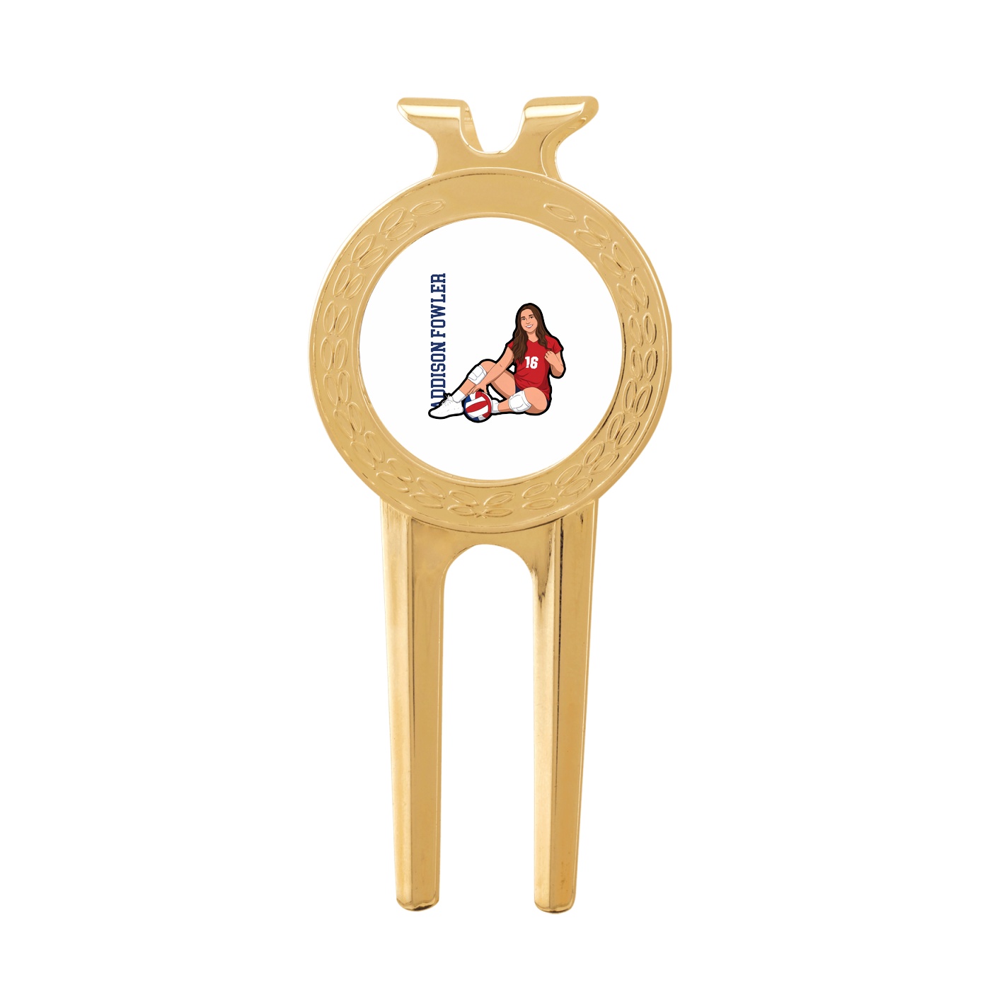 Divot Tool with Ball Marker — Name Vertical in Classic