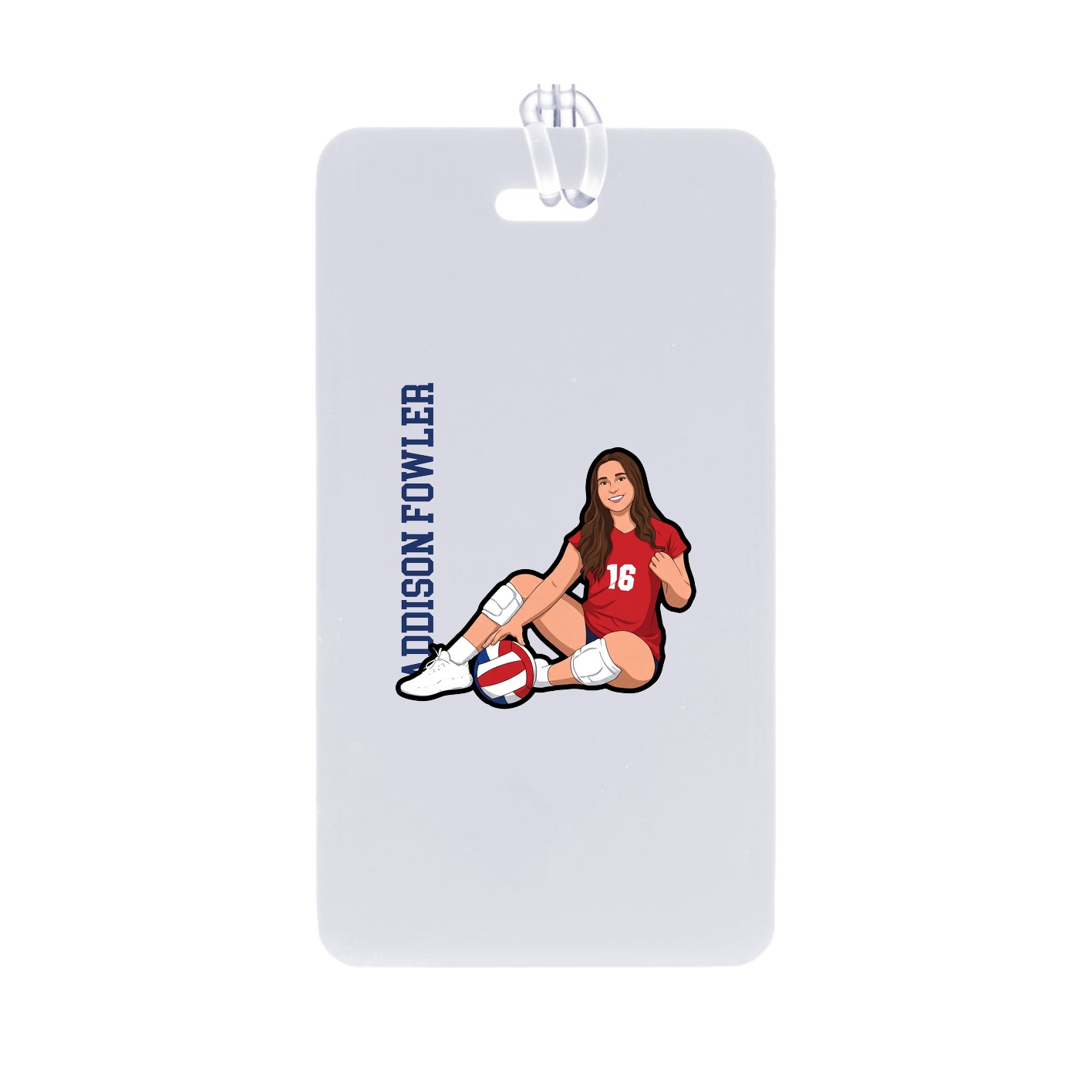 Bag Tag — Name Vertical in Classic