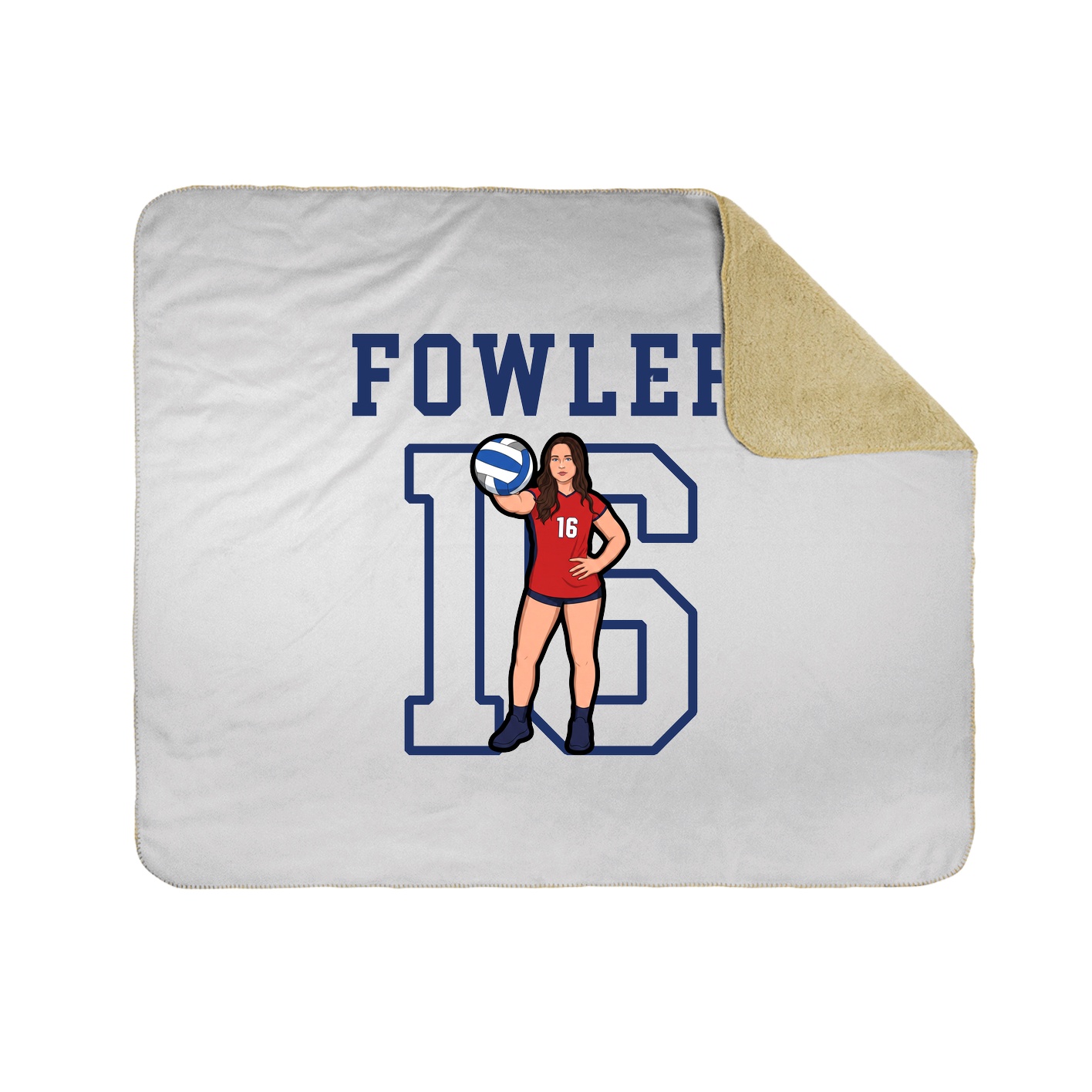 Throw Blanket — Shirsey in White