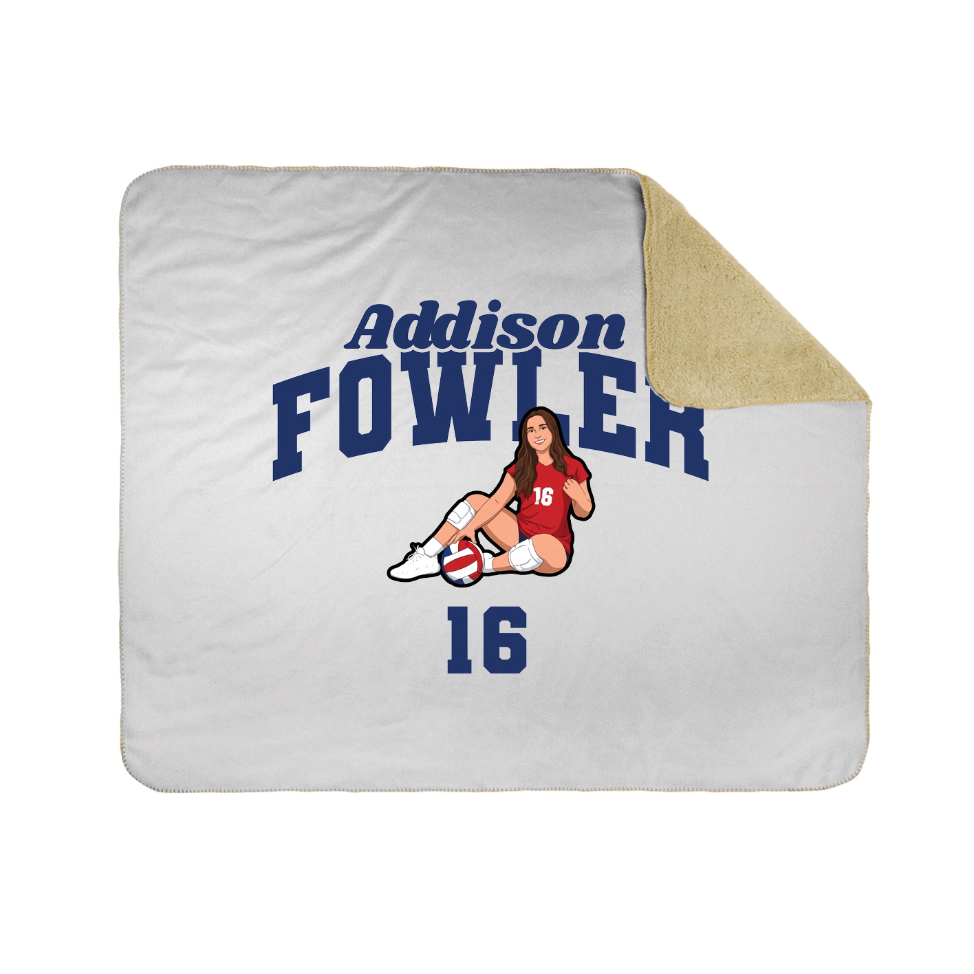 Throw Blanket — Signature Arch in White