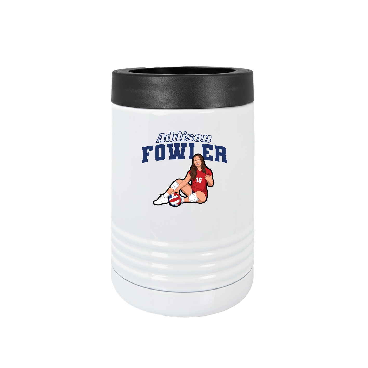 Beverage Holder — Name Arch in White