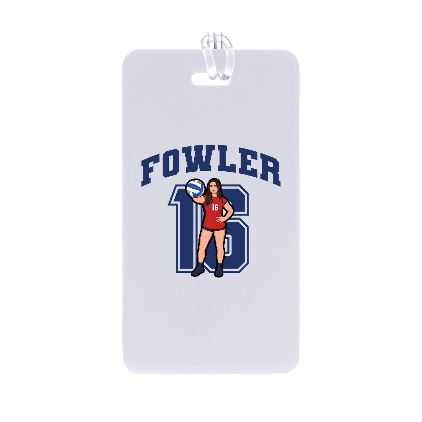 Bag Tag — Number in Classic