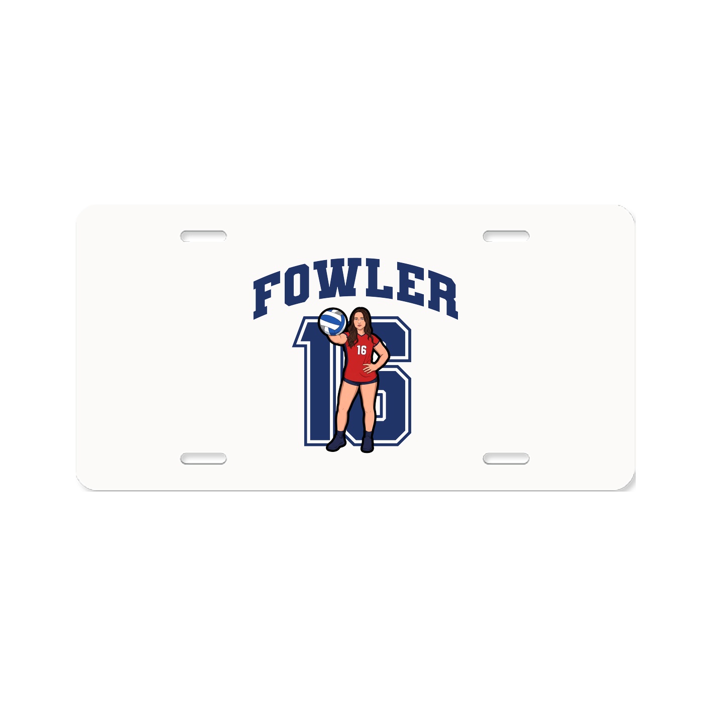 License Plate — Number in Classic