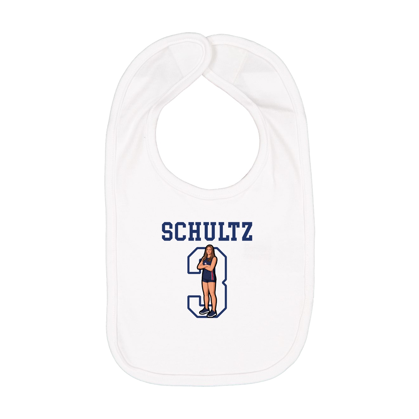 Infant Bib — Shirsey in White