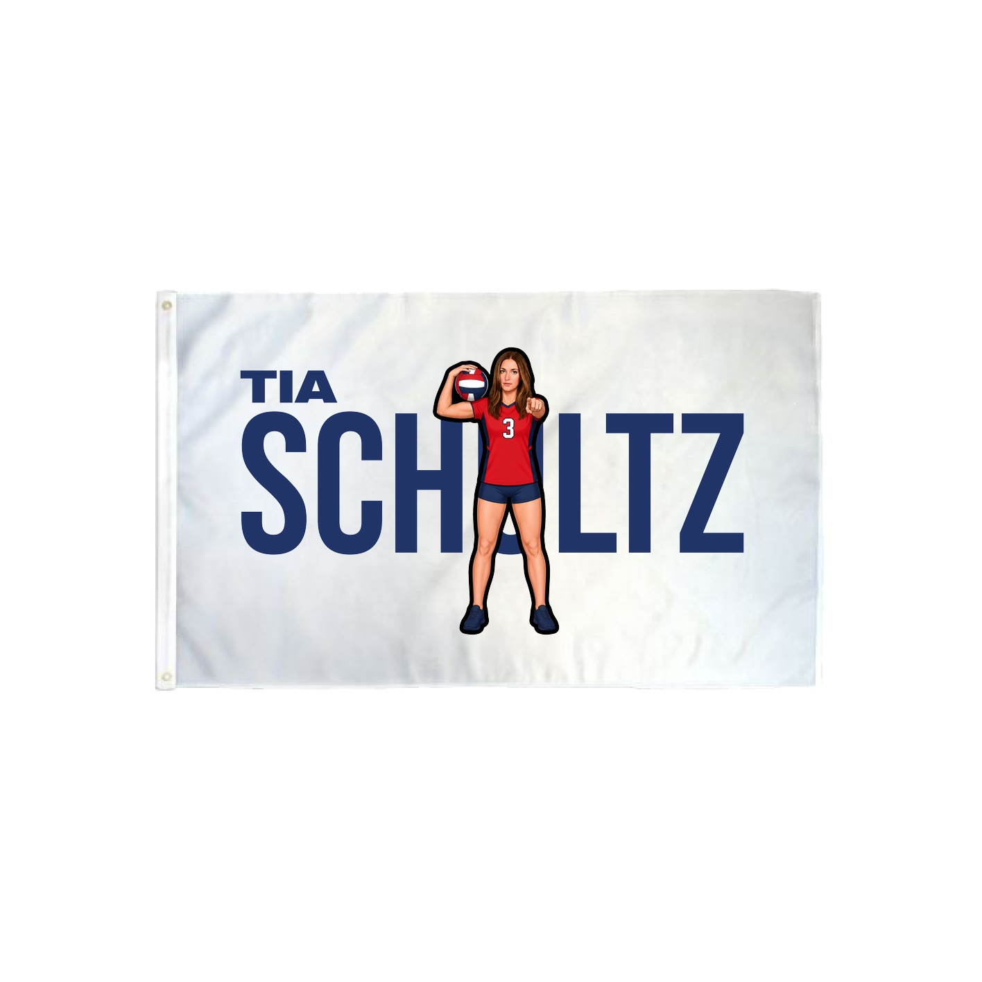 3x5 Flag — Player Name in Classic