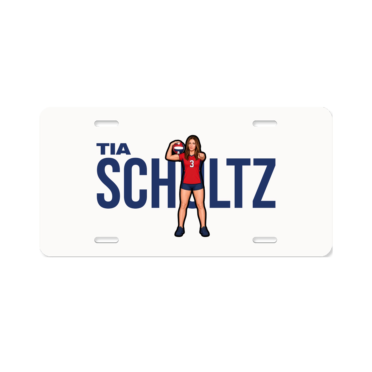 License Plate — Player Name in Classic