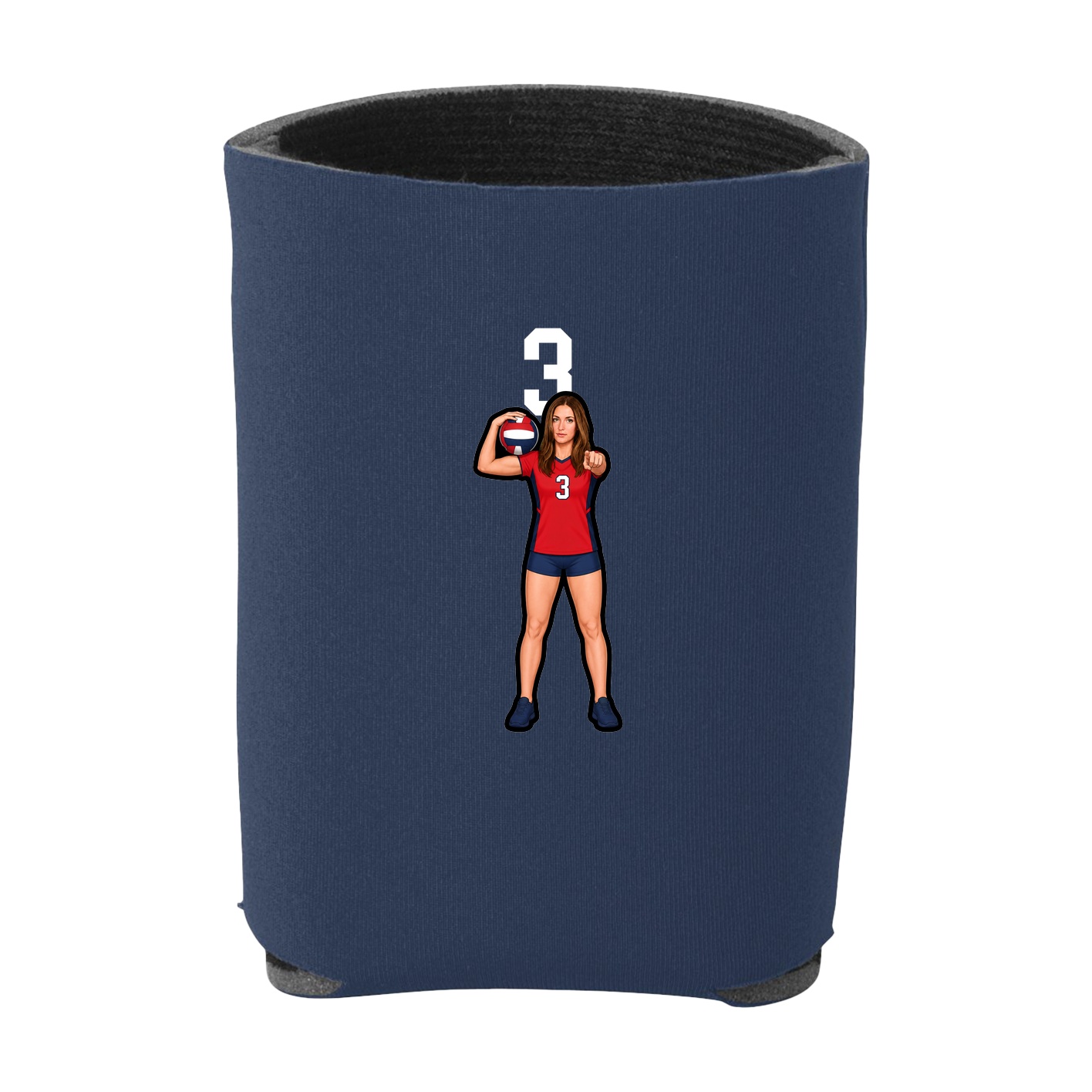 Can Holder — Number Top in Navy