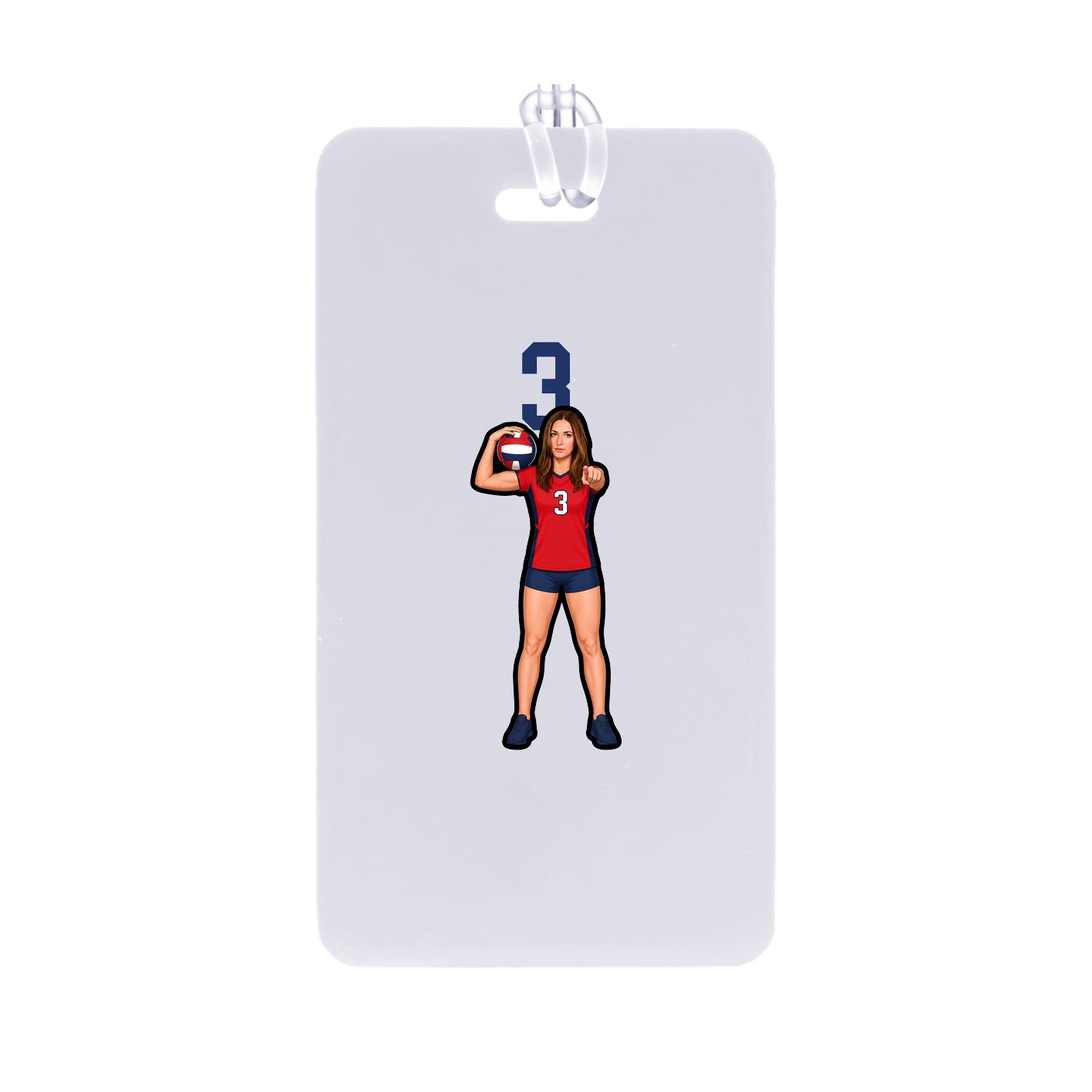 Bag Tag — Number Top in Classic