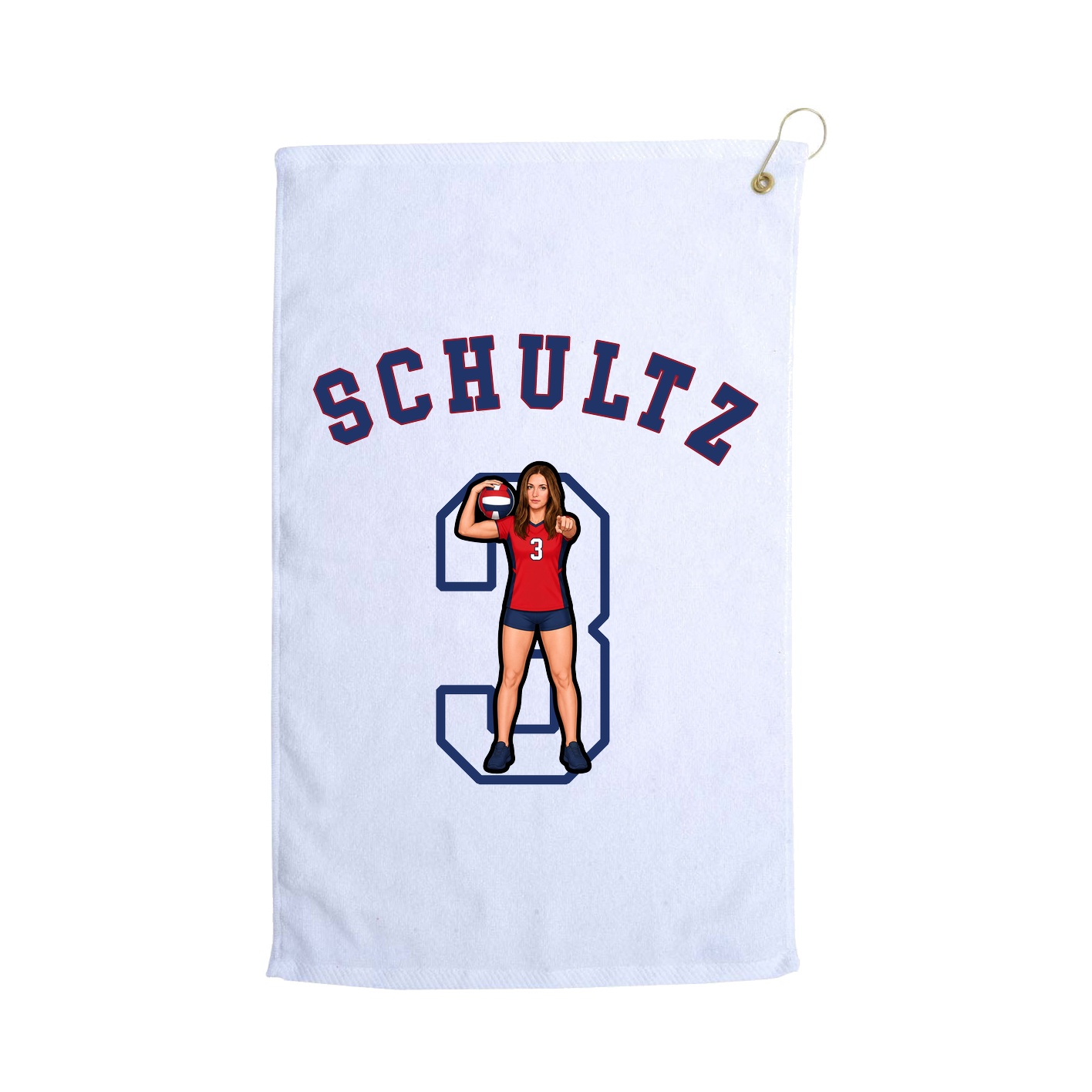 Golf Towel — Shirsey Arch in White