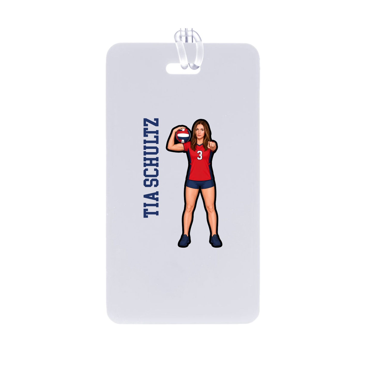Bag Tag — Name Vertical in Classic
