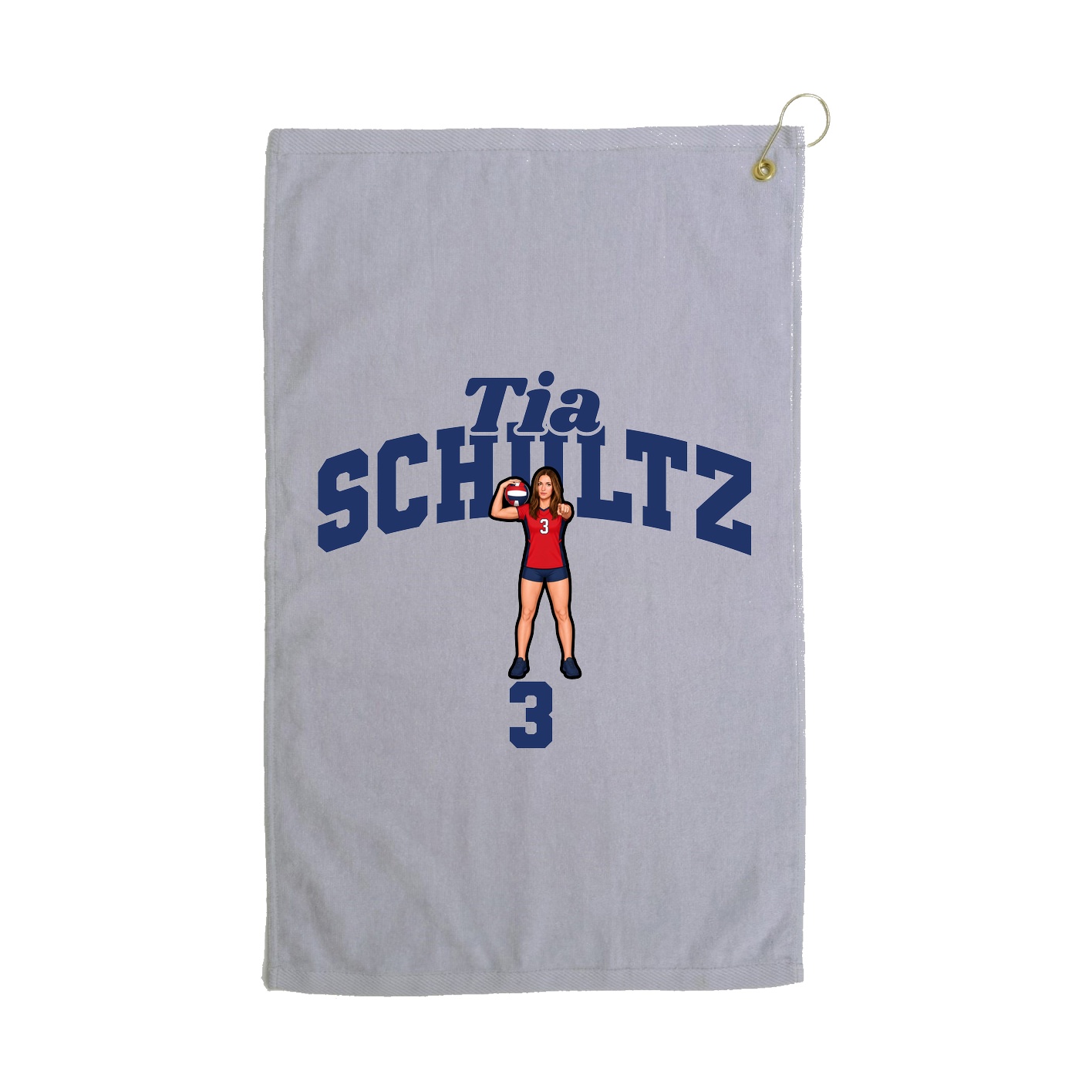 Golf Towel — Signature Arch in Grey