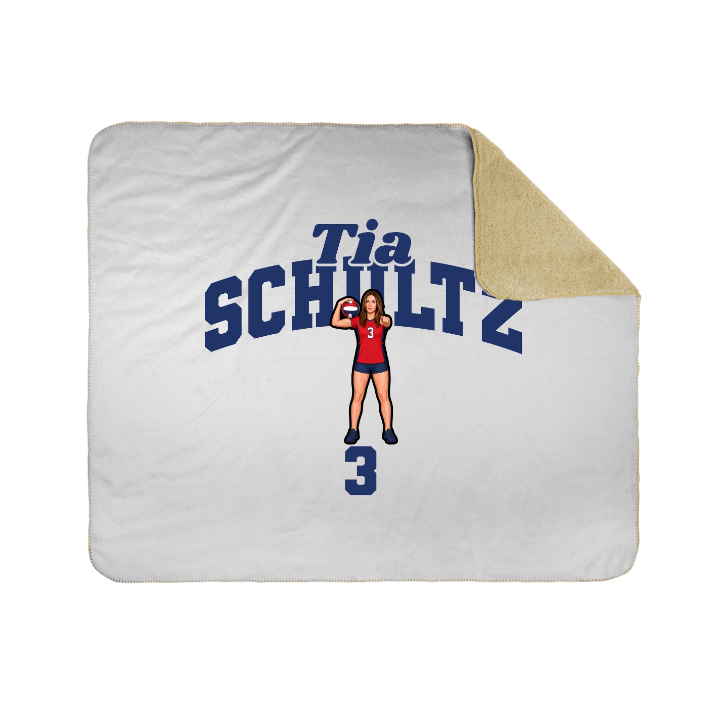 Throw Blanket — Signature Arch in White