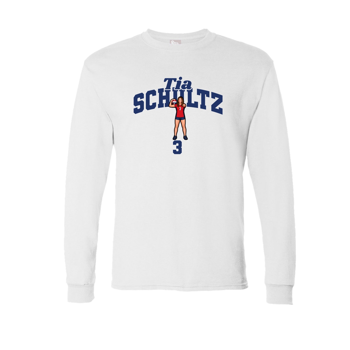 Long Sleeve Tee — Signature Arch in White