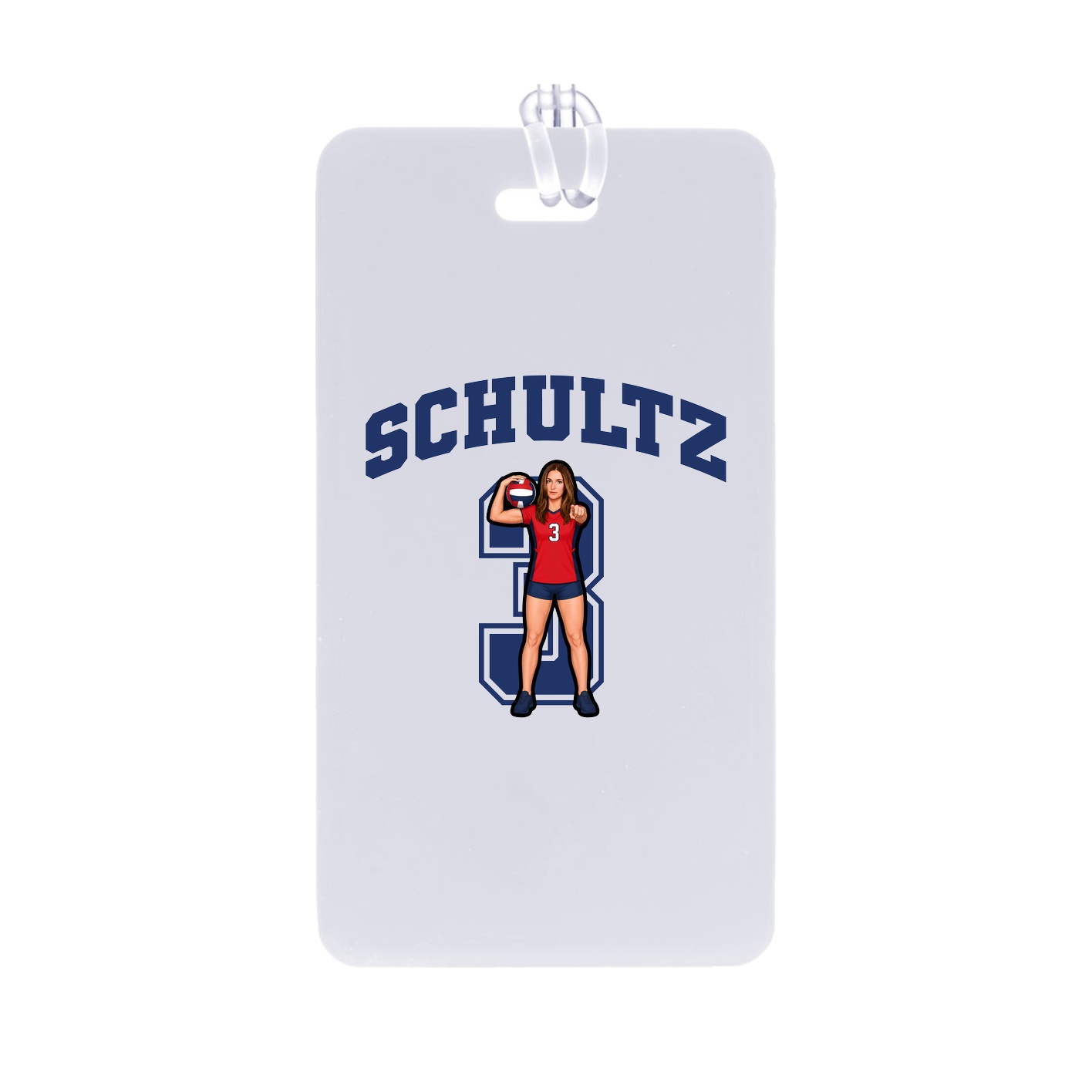 Bag Tag — Number in Classic