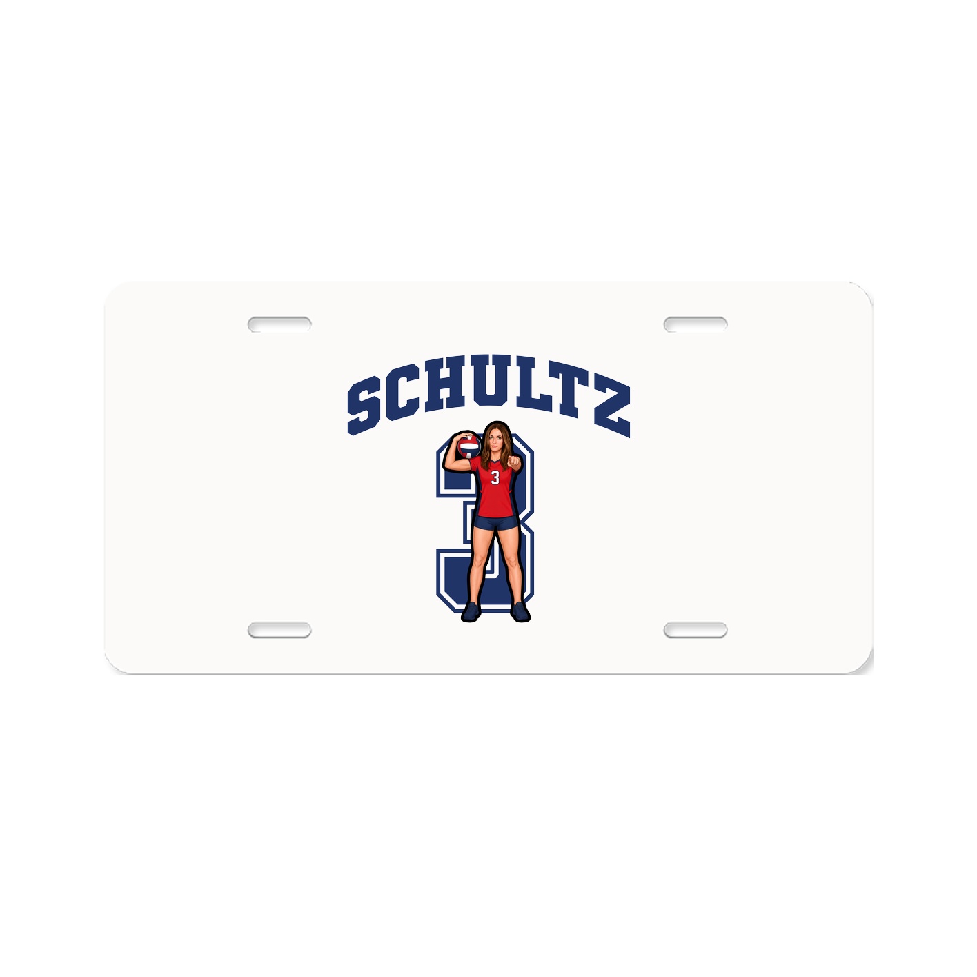 License Plate — Number in Classic