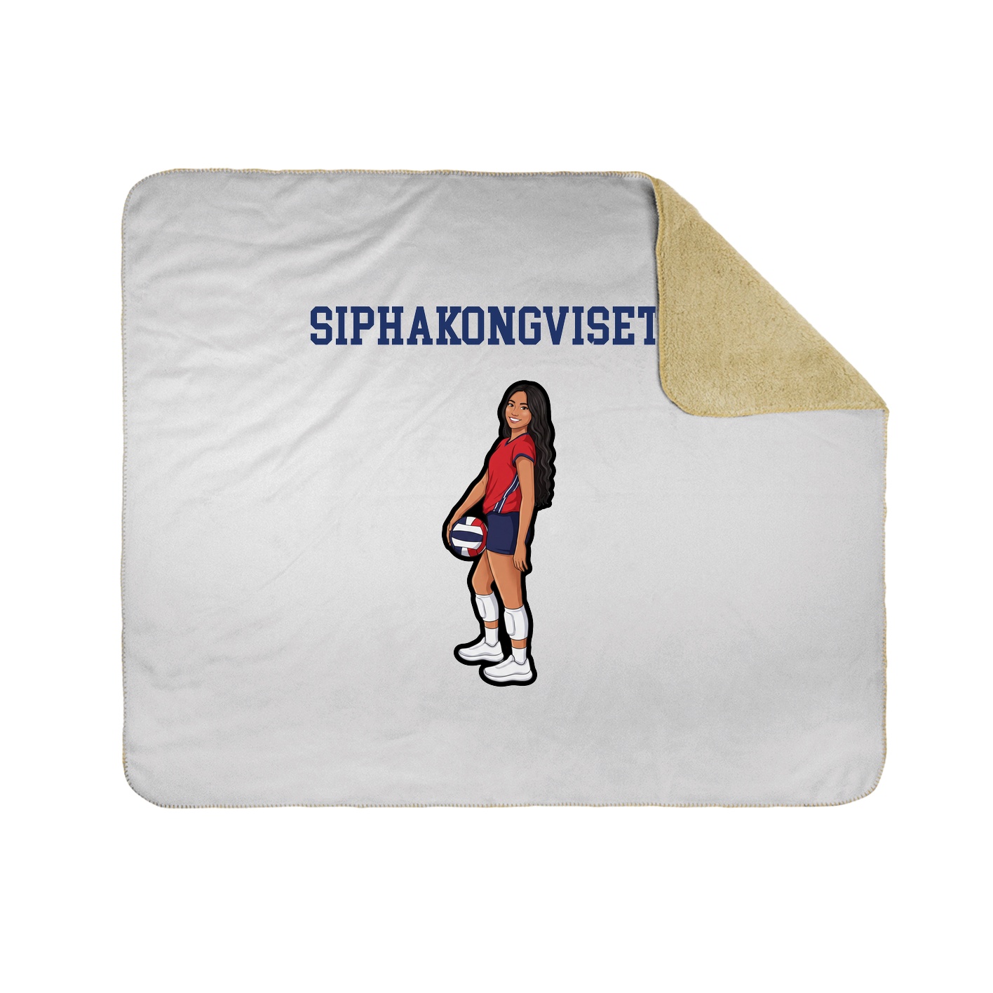 Throw Blanket — Shirsey in White