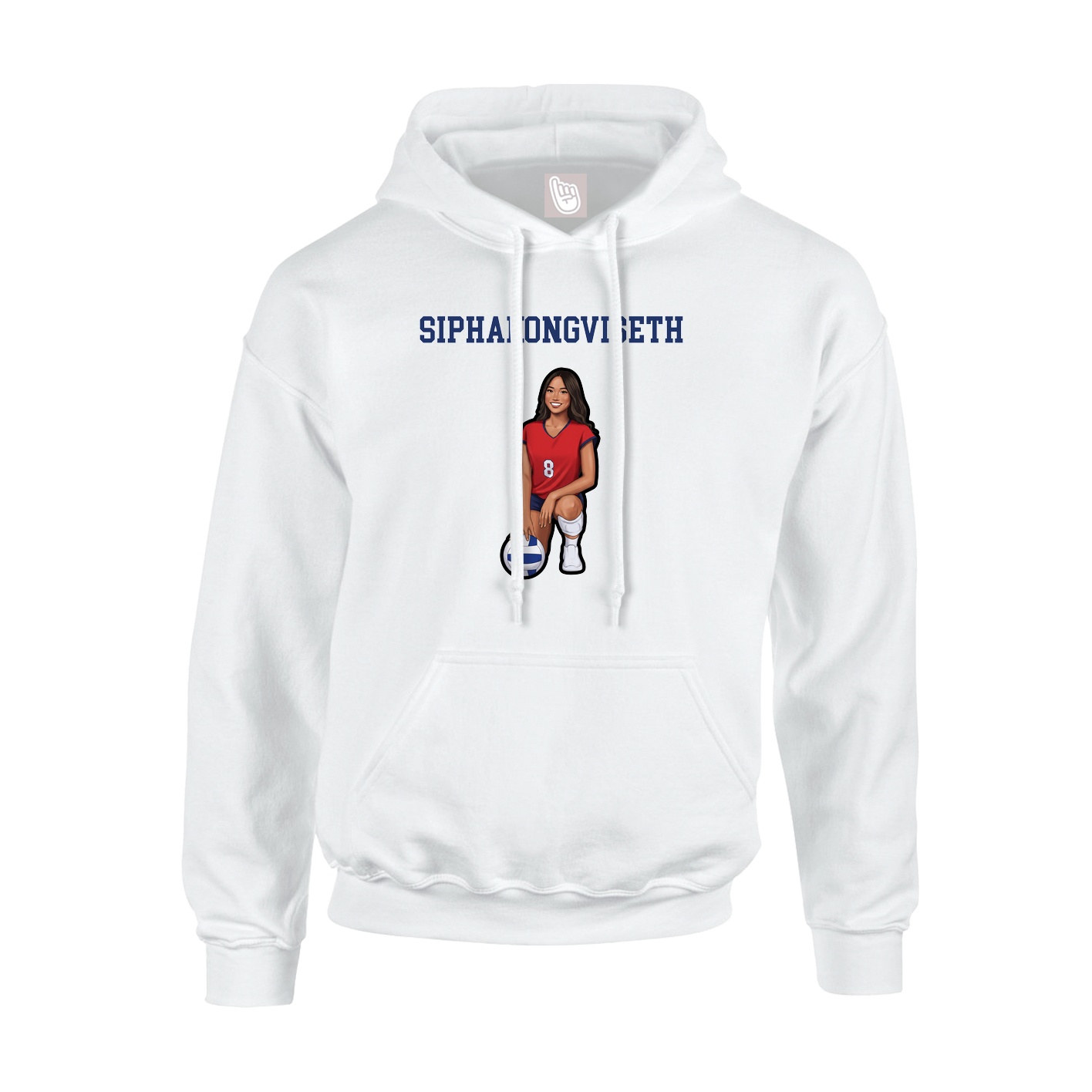Hoodie — Shirsey in White