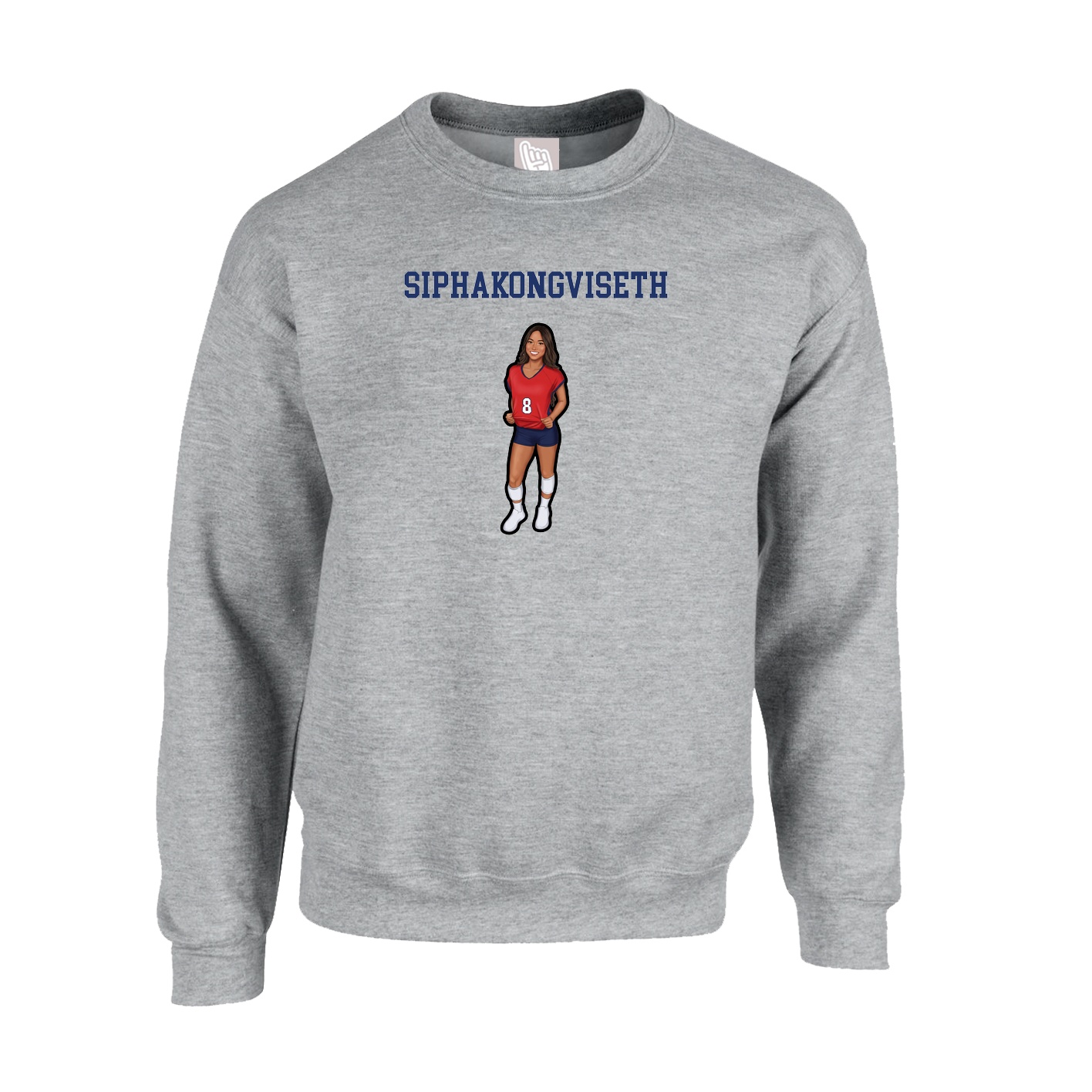 Fleece Crew — Shirsey in Grey