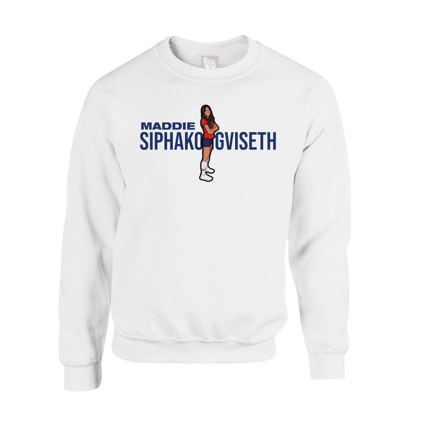 Fleece Crew — Player Name in White