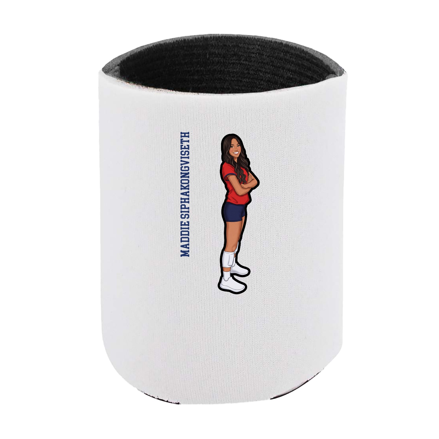 Can Holder — Name Vertical in White