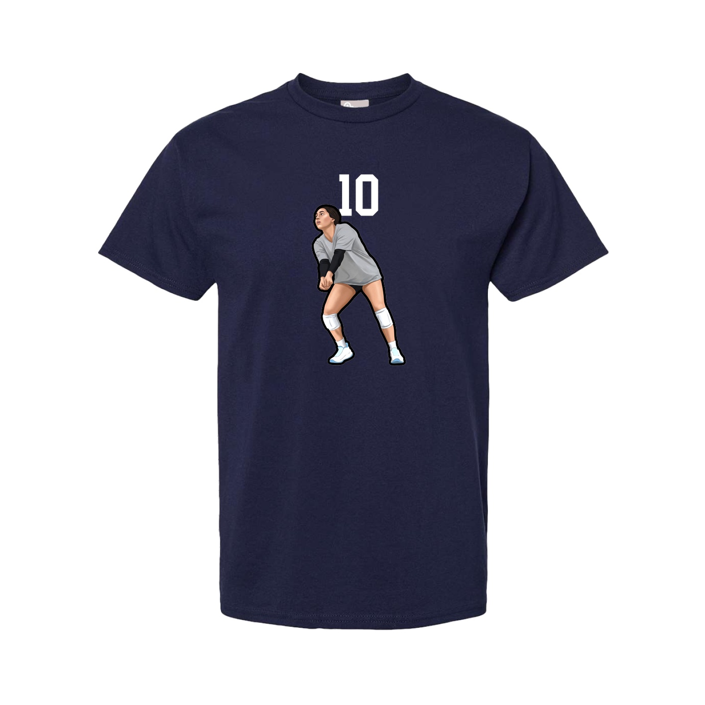 Youth Tee — Number Top in Navy