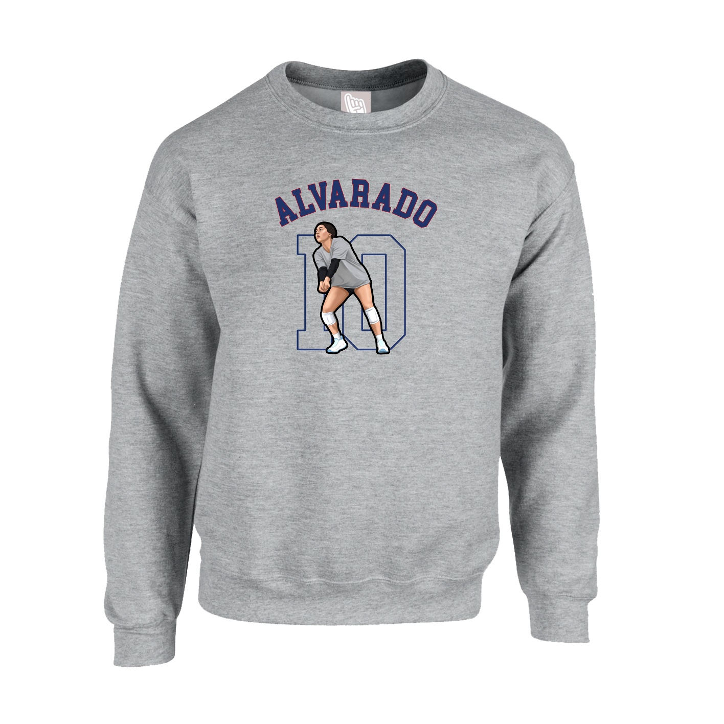 Fleece Crew — Shirsey Arch in Grey