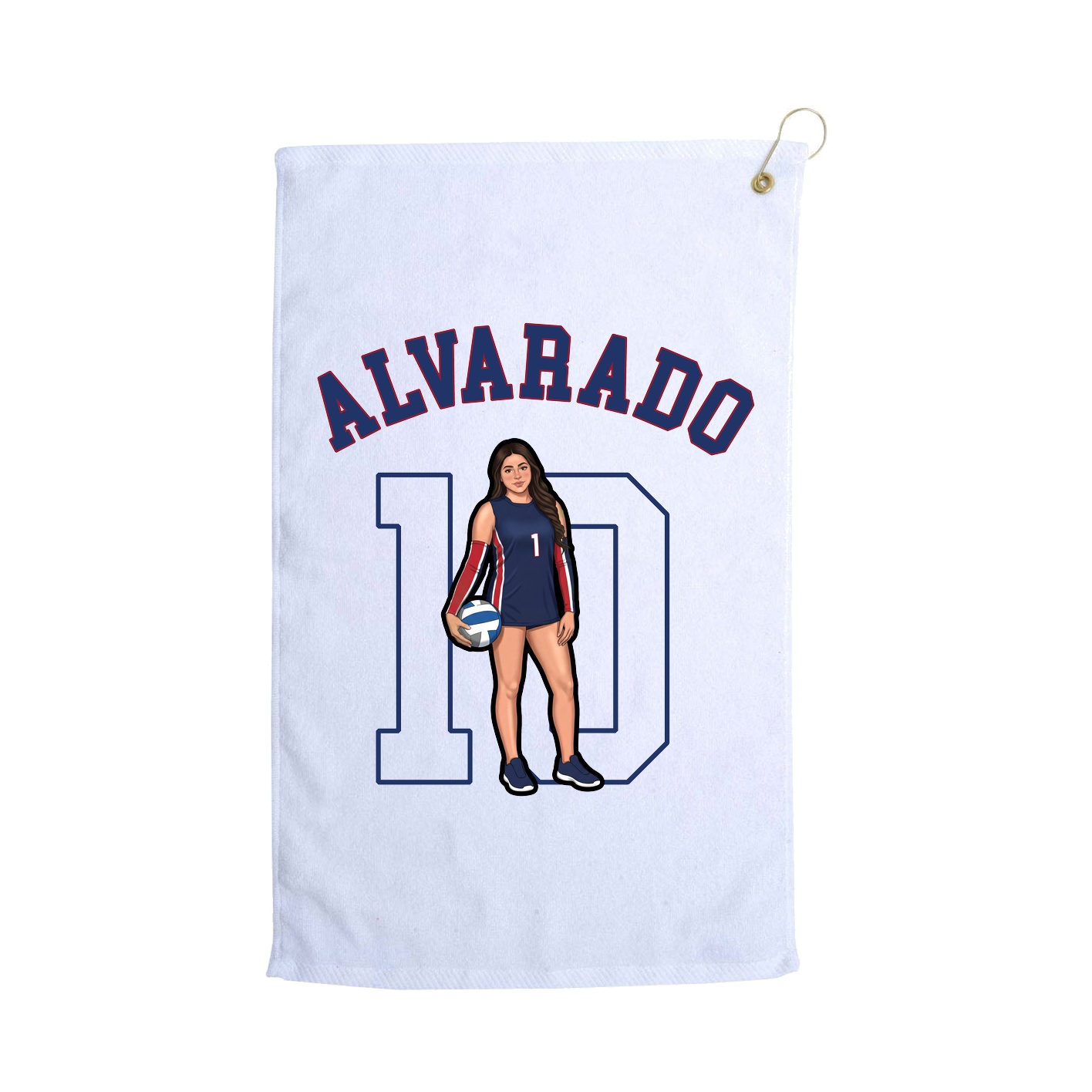 Golf Towel — Shirsey Arch in White