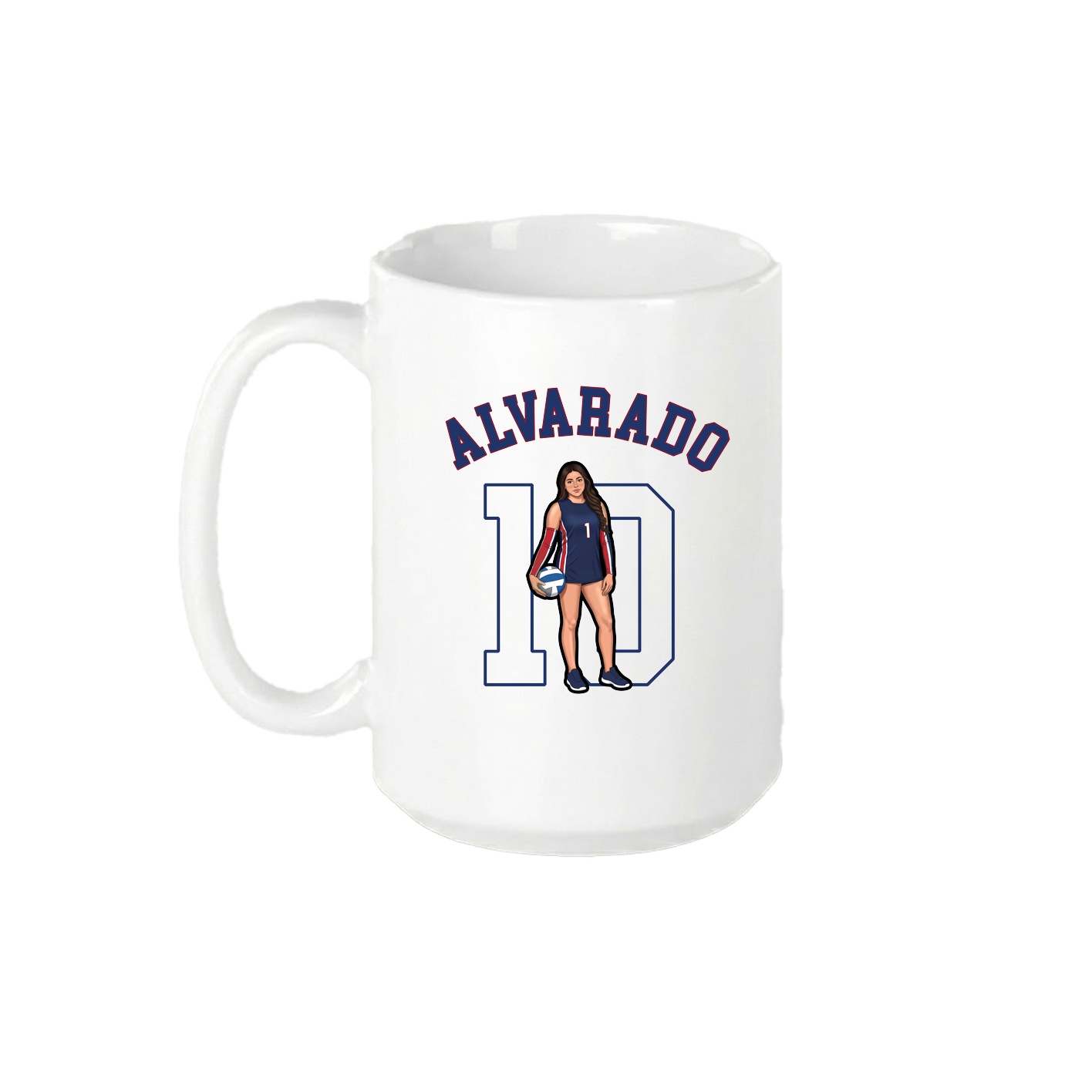 15oz Coffee Mug — Shirsey Arch in White