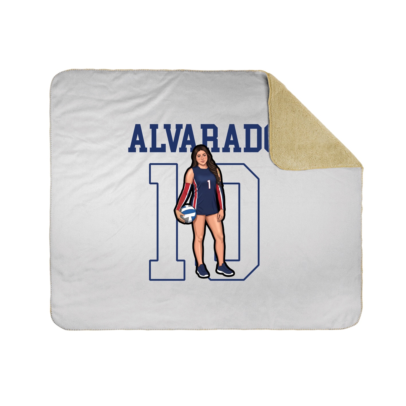 50x60 Sherpa Lined Throw Blanket