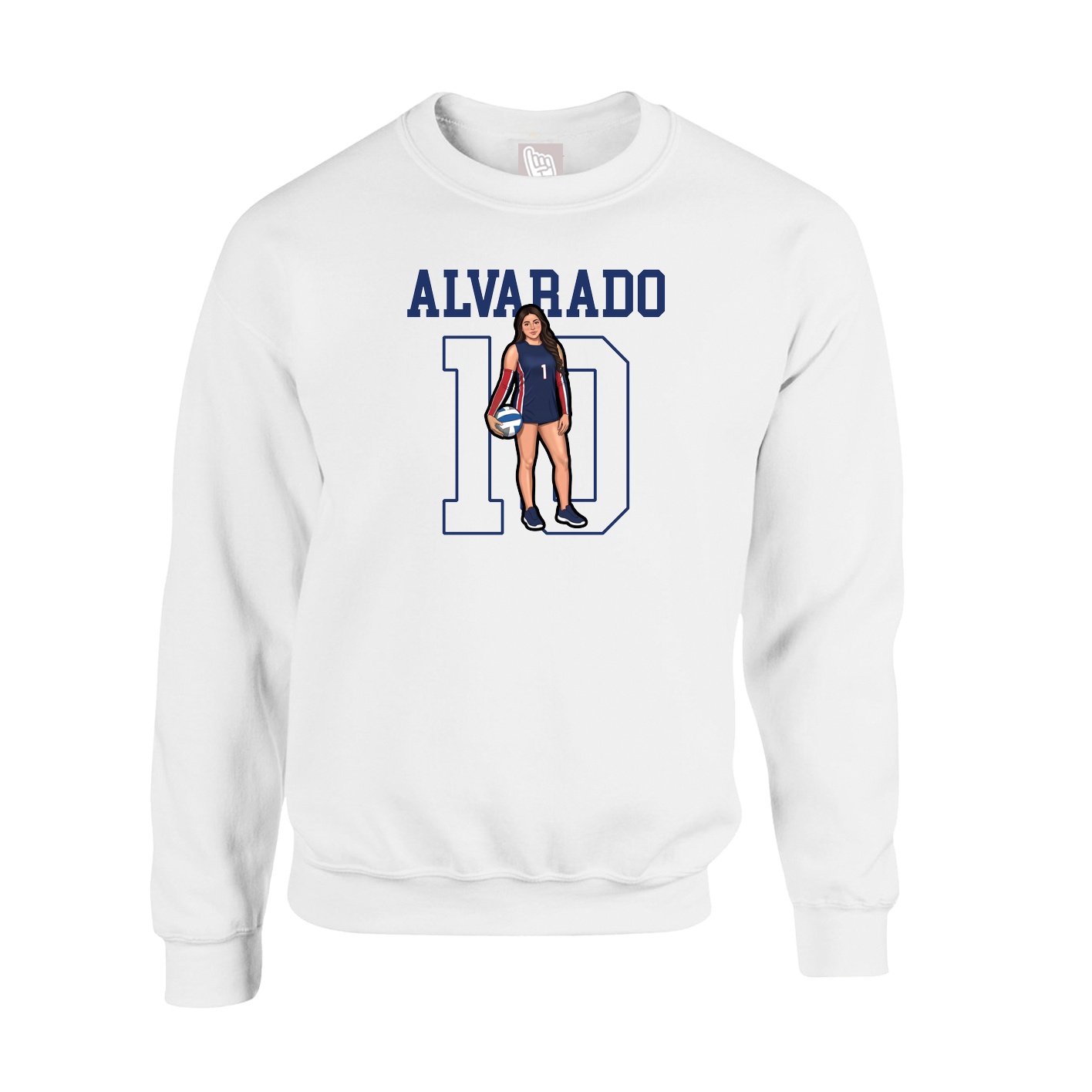 Fleece Crew — Shirsey in White