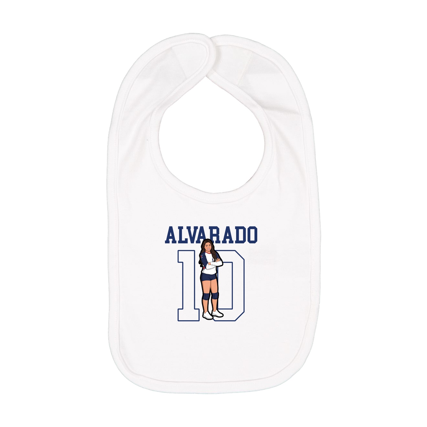 Infant Bib — Shirsey in White
