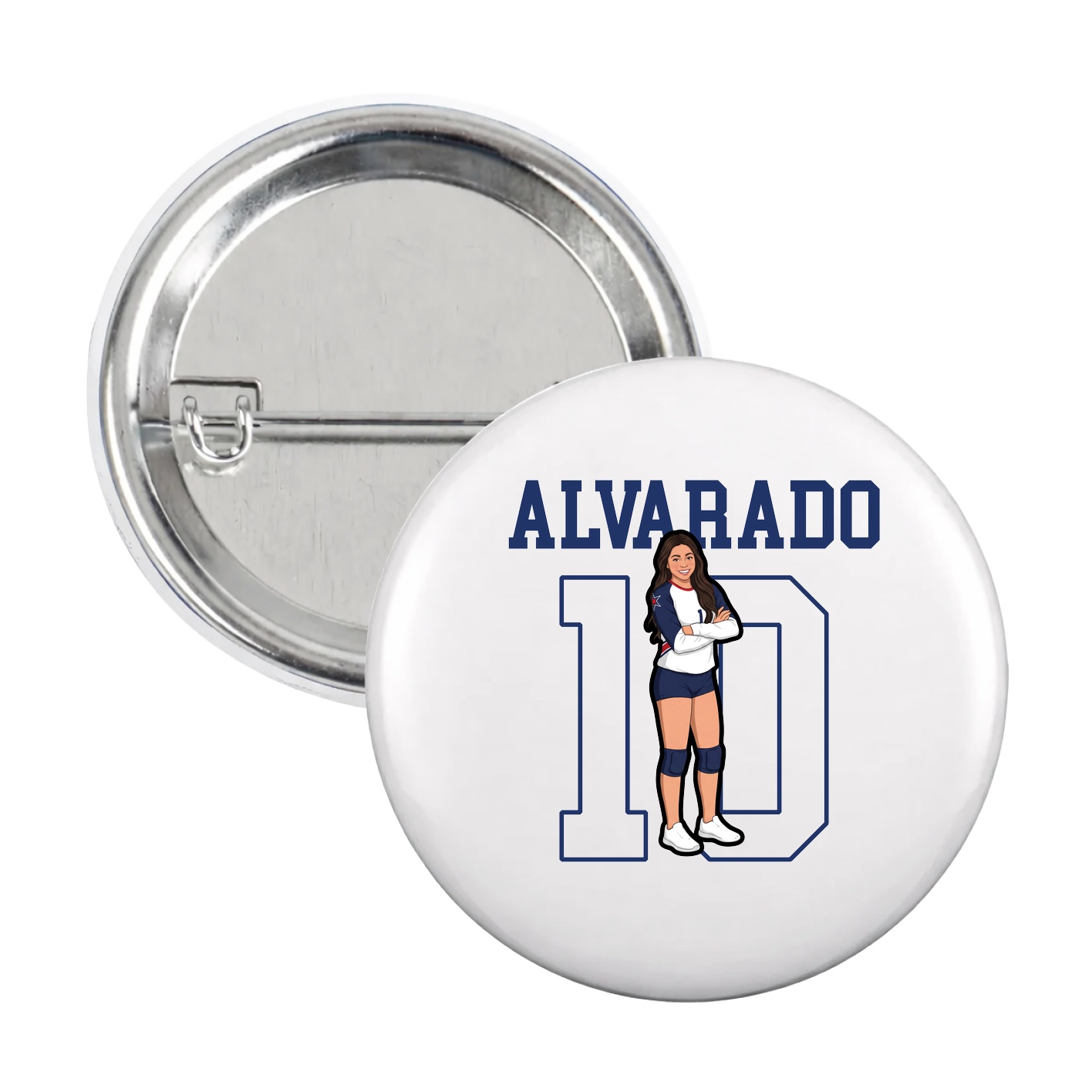 Game Day Button — Shirsey in White