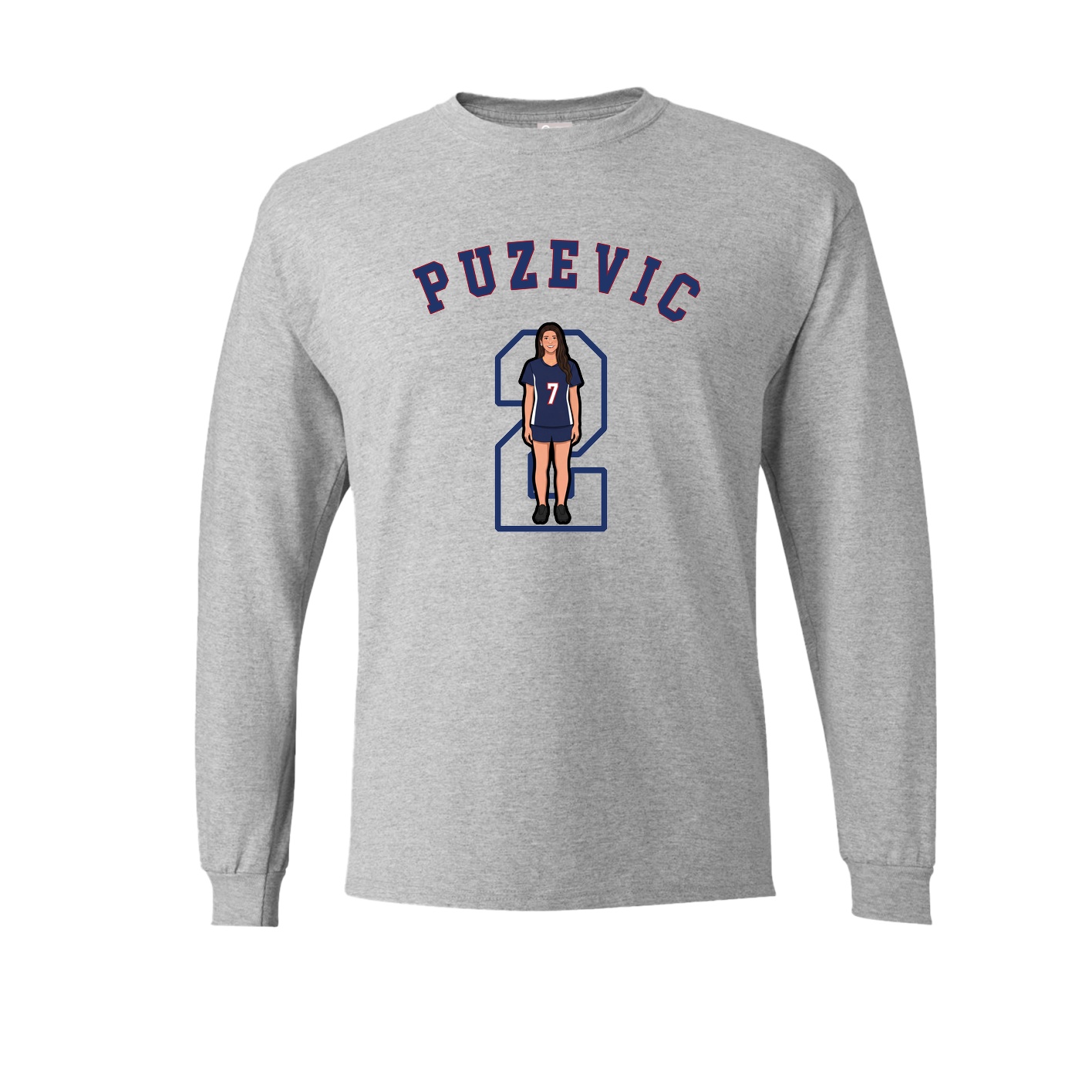 Long Sleeve Tee — Shirsey Arch in Grey
