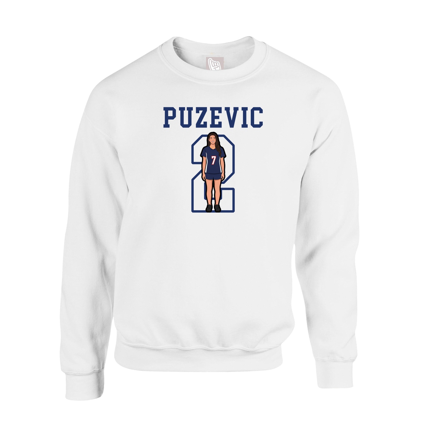 Fleece Crew — Shirsey in White
