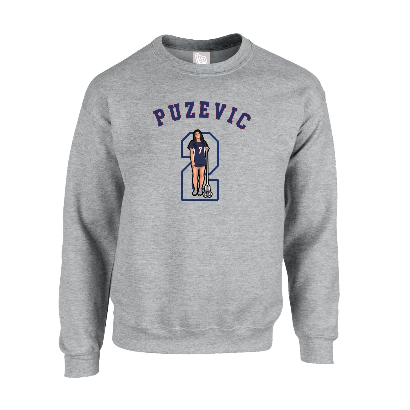 Fleece Crew — Shirsey Arch in Grey