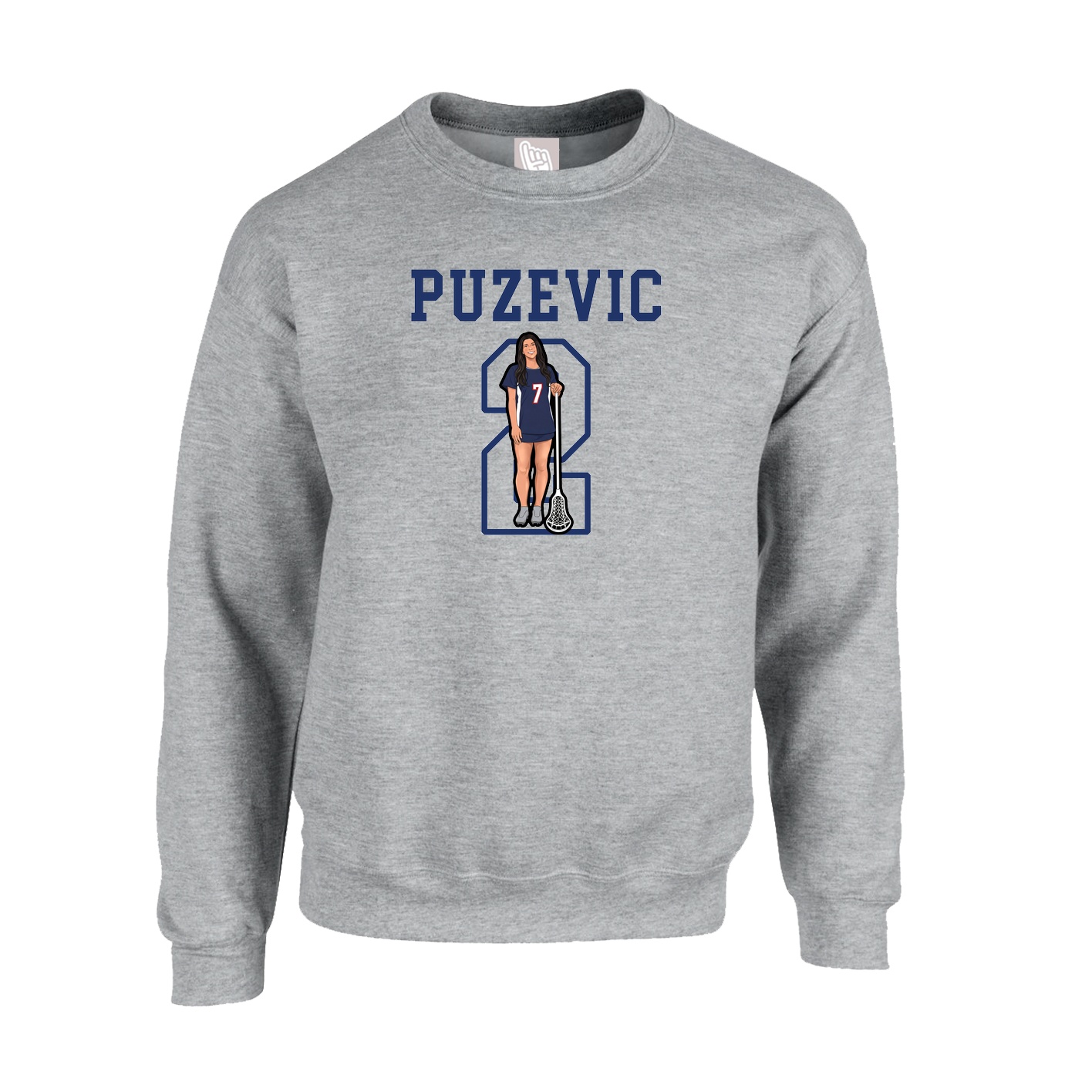 Fleece Crew — Shirsey in Grey