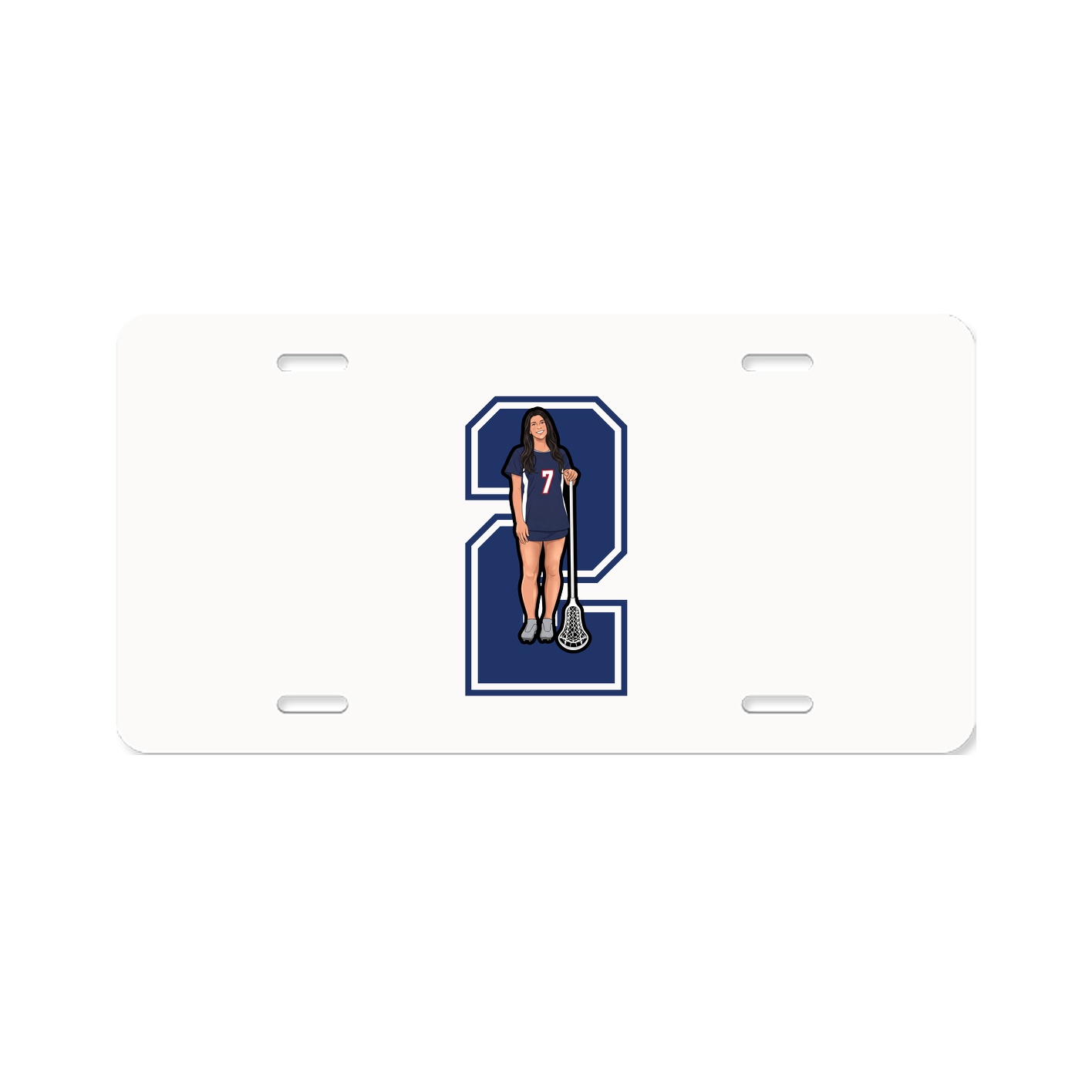License Plate — Number in Classic