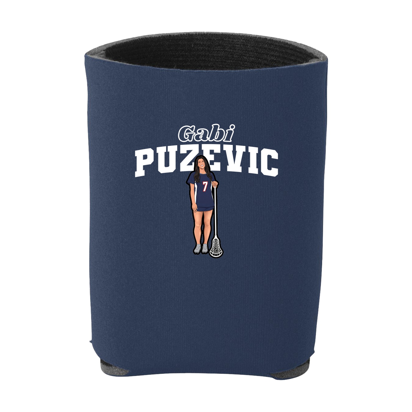 Can Holder — Name Arch in Navy