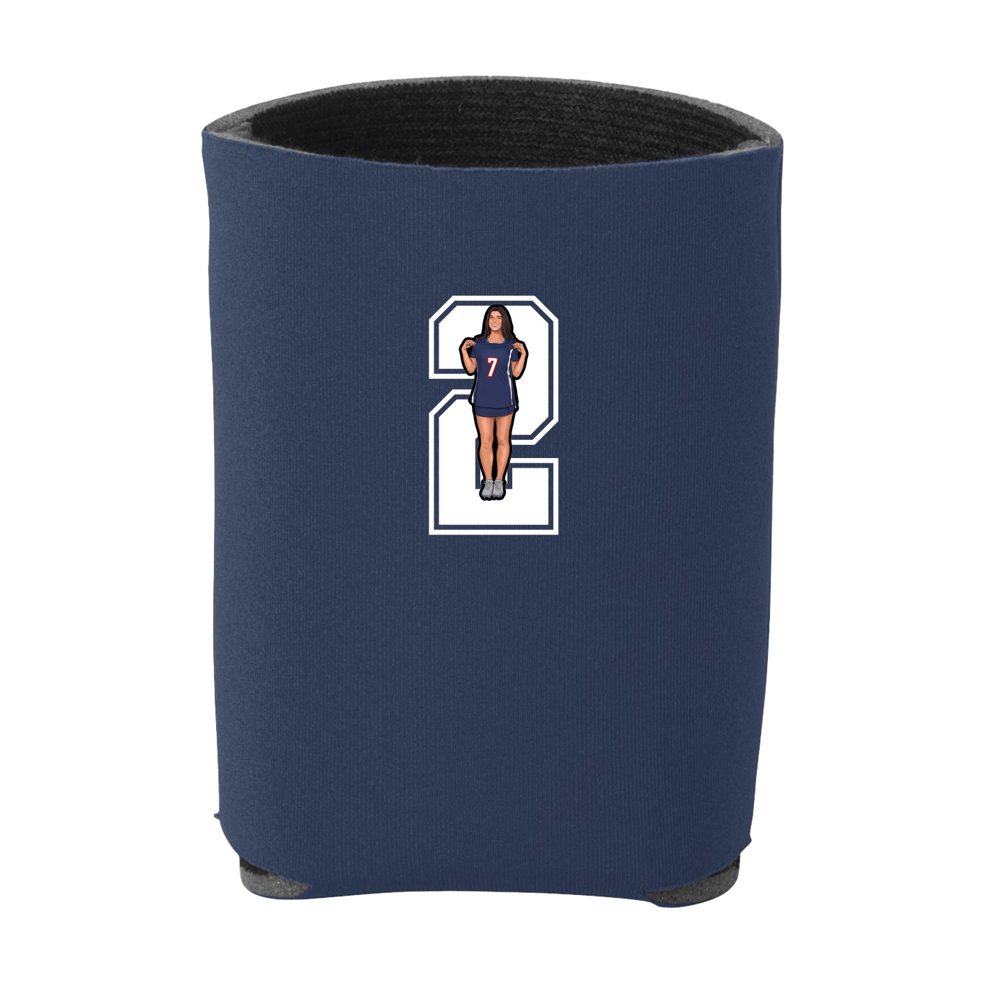 Can Holder — Number in Navy
