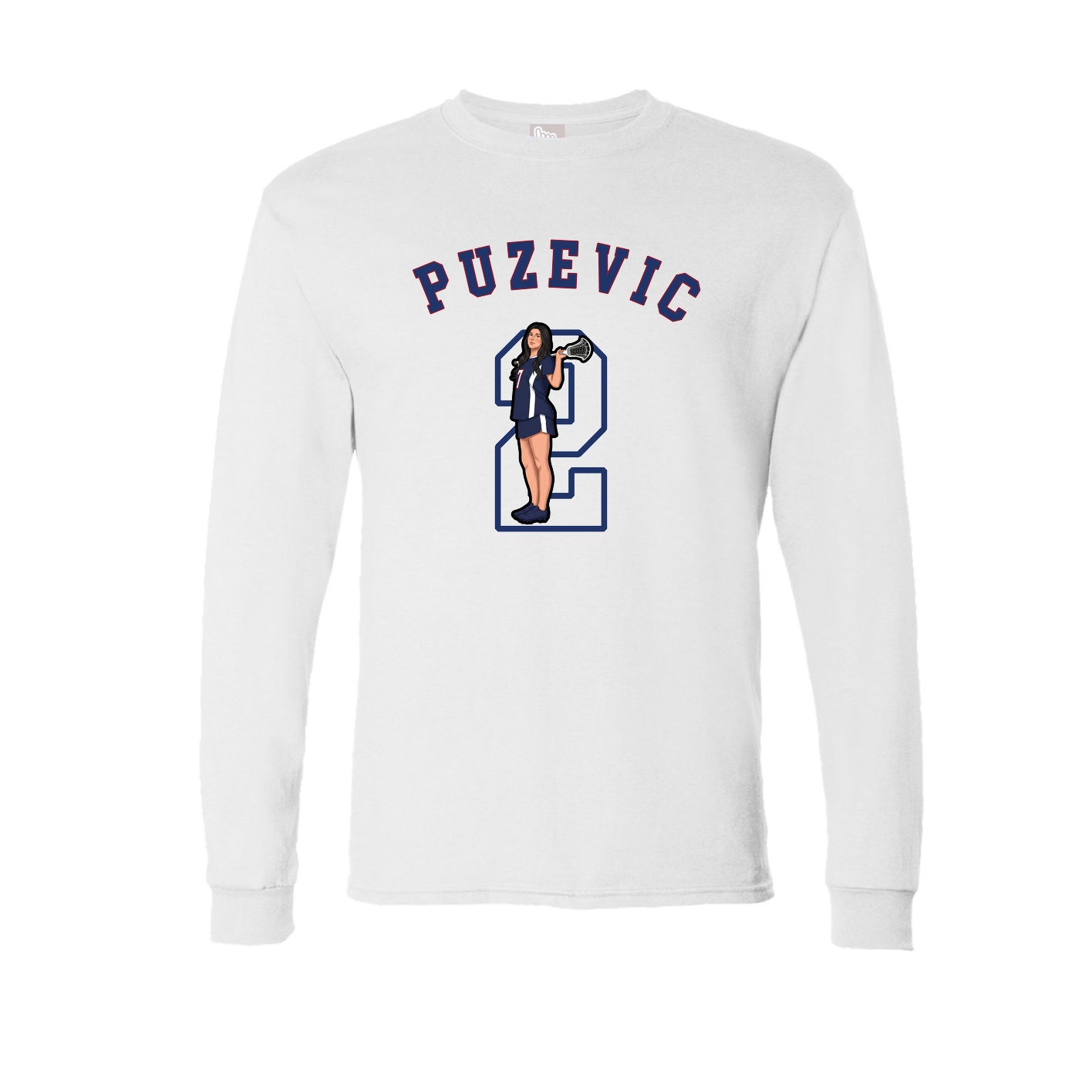 Long Sleeve Tee — Shirsey Arch in White