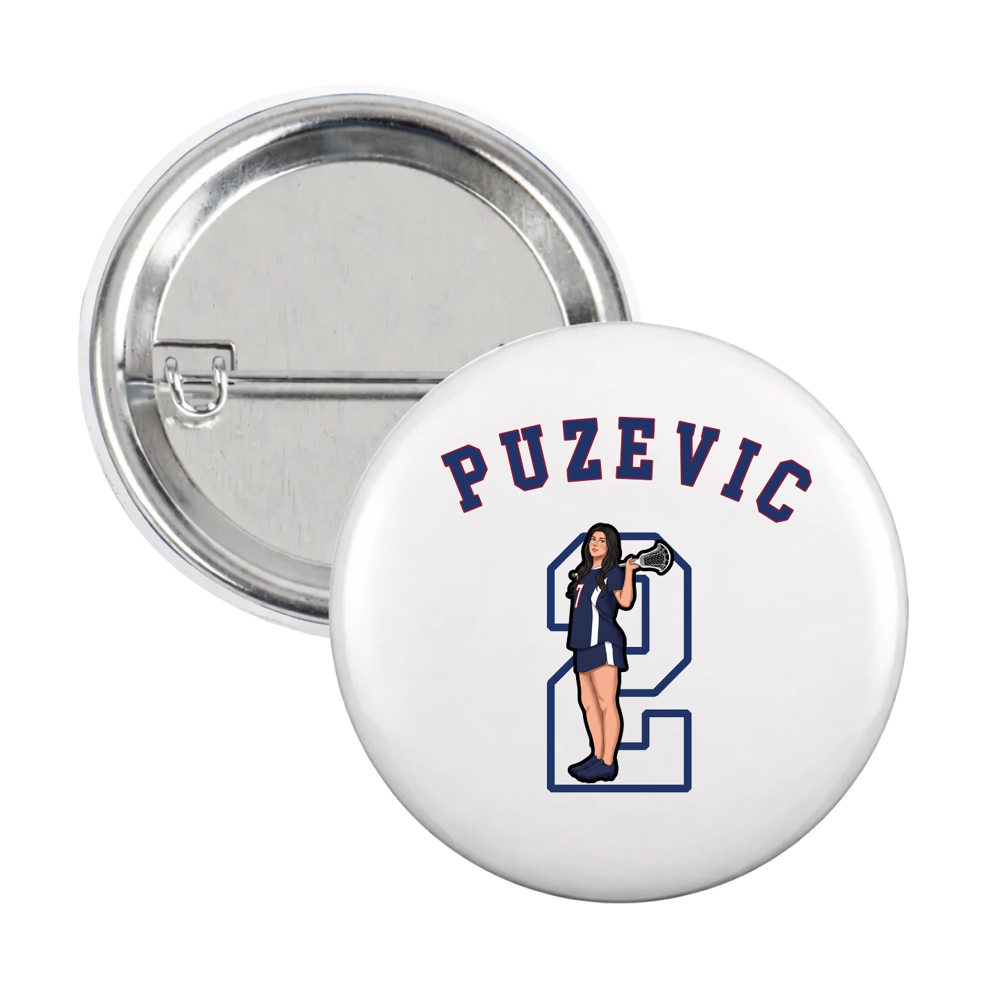 Game Day Button — Shirsey Arch in White
