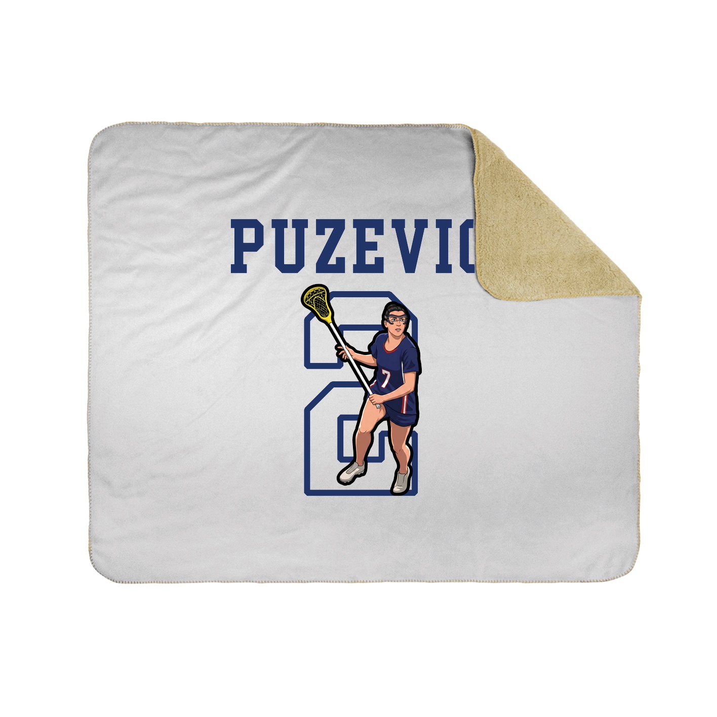 Throw Blanket — Shirsey in White