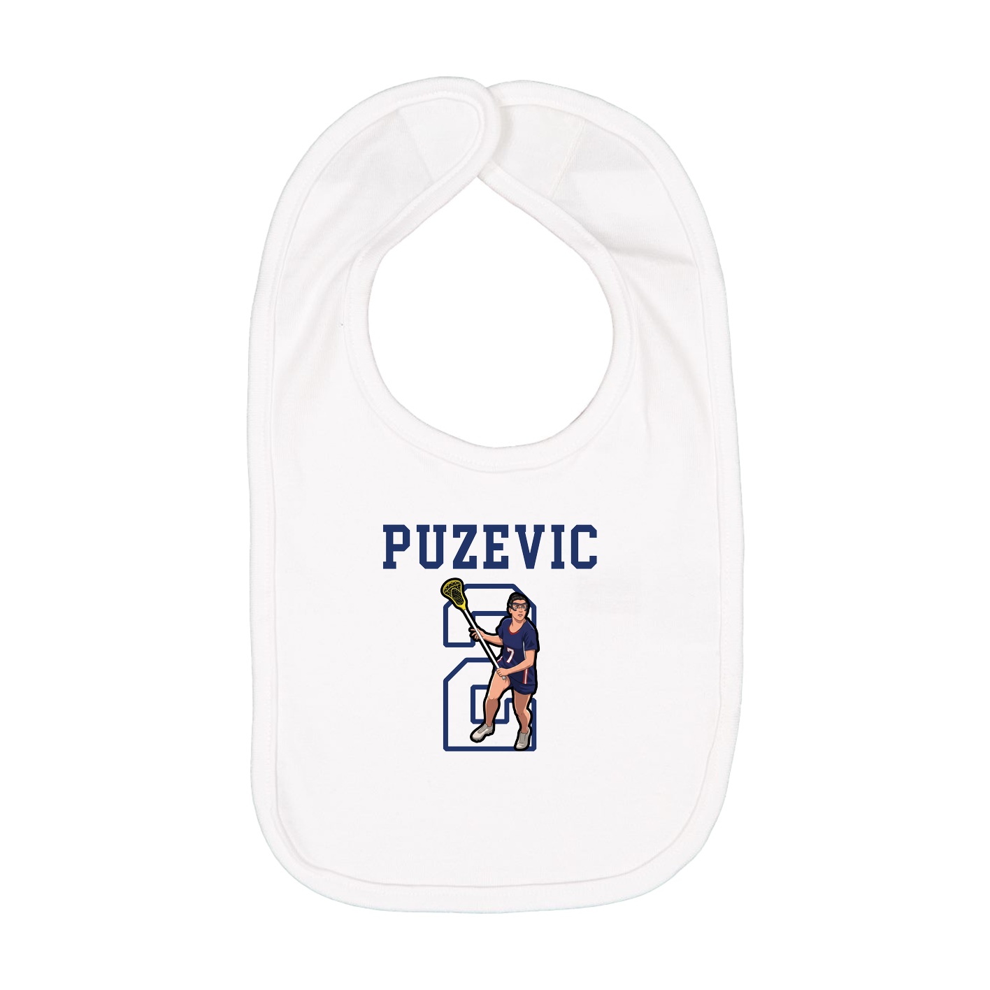 Infant Bib — Shirsey in White